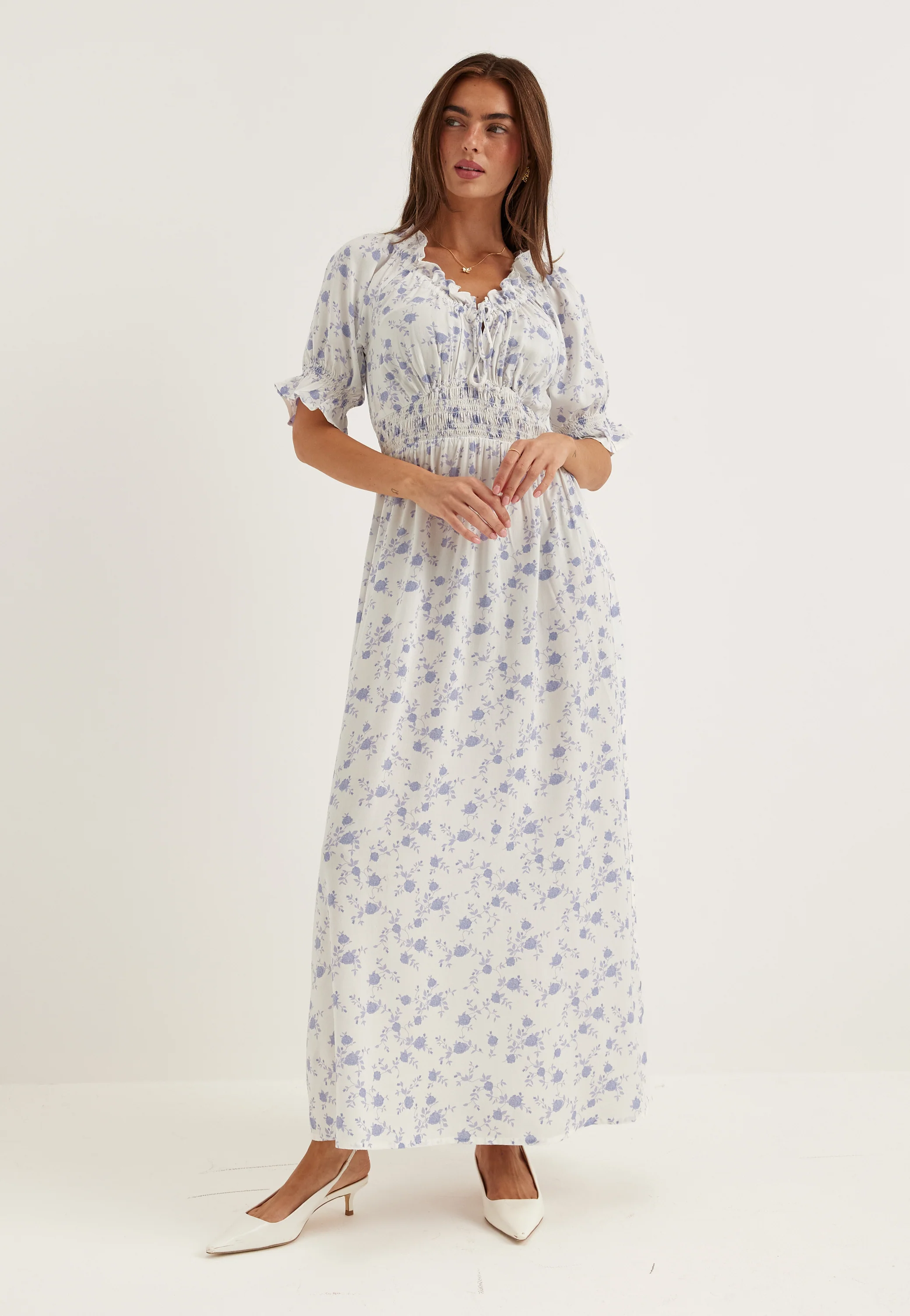 Smock Maxi Dress - Image 4
