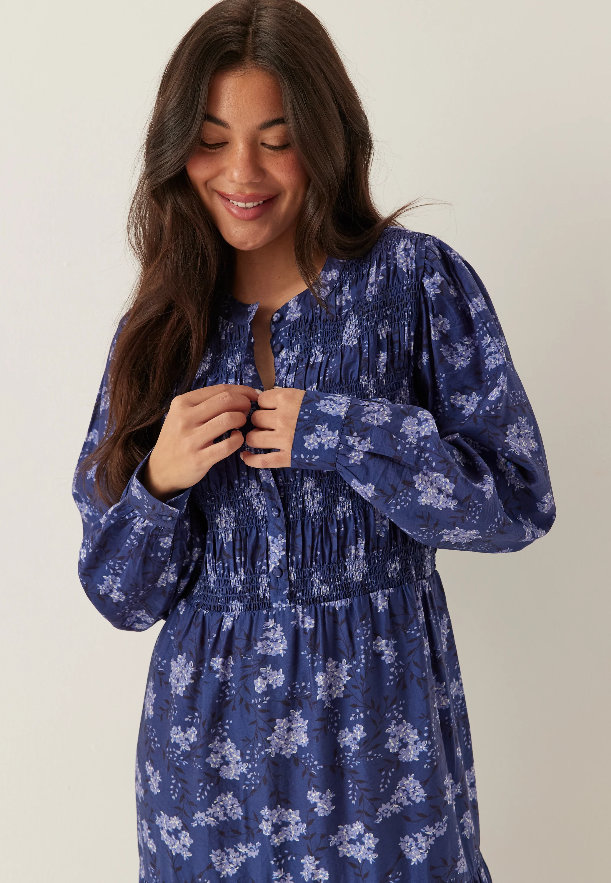 Smock Midi Dress - Image 3