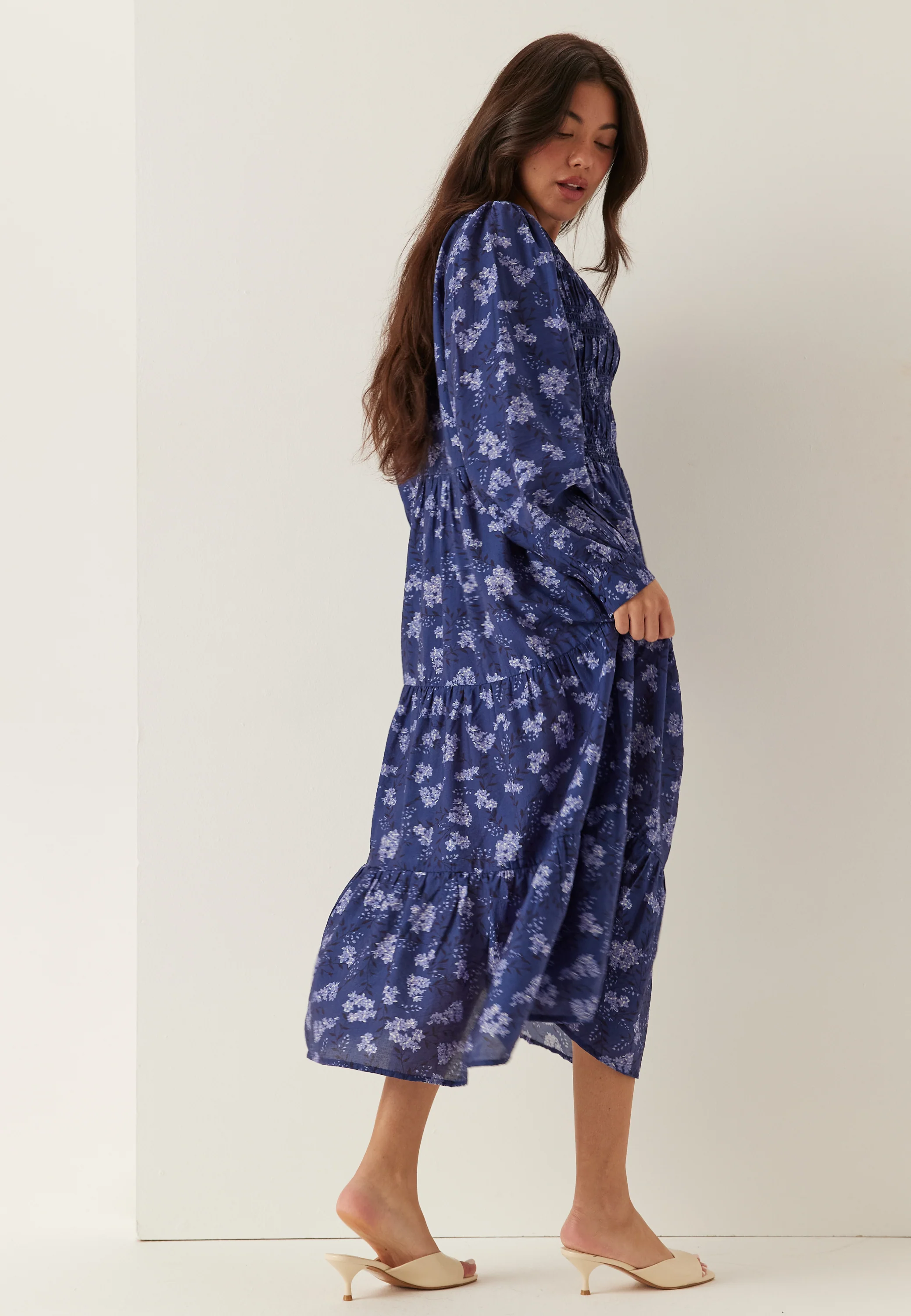 Smock Midi Dress - Image 4