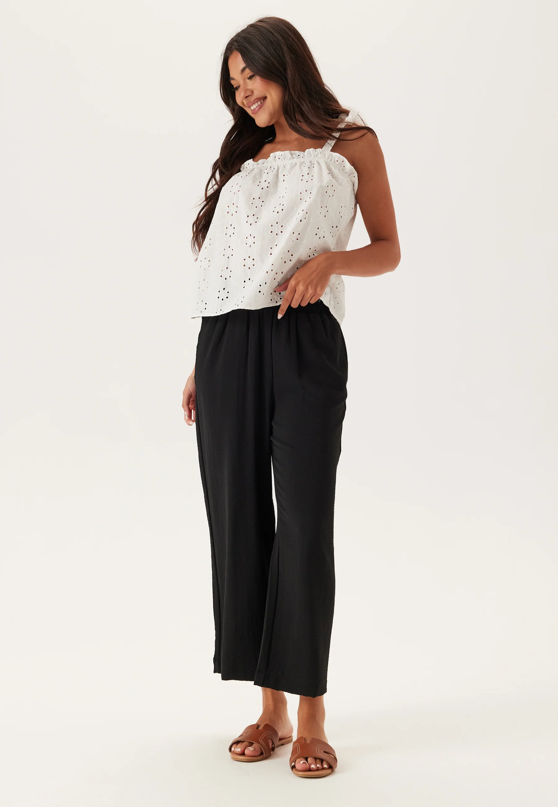 Smock Waist Ankle Trousers - Image 5