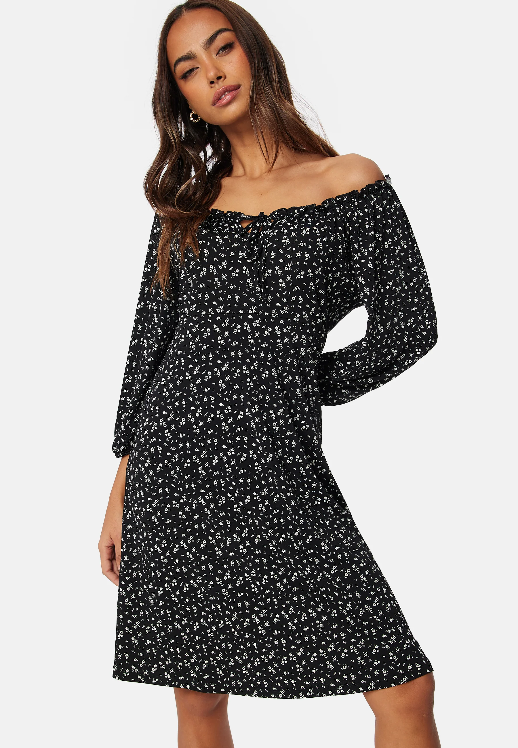 Soft Puff Sleeve Dress - Image 3