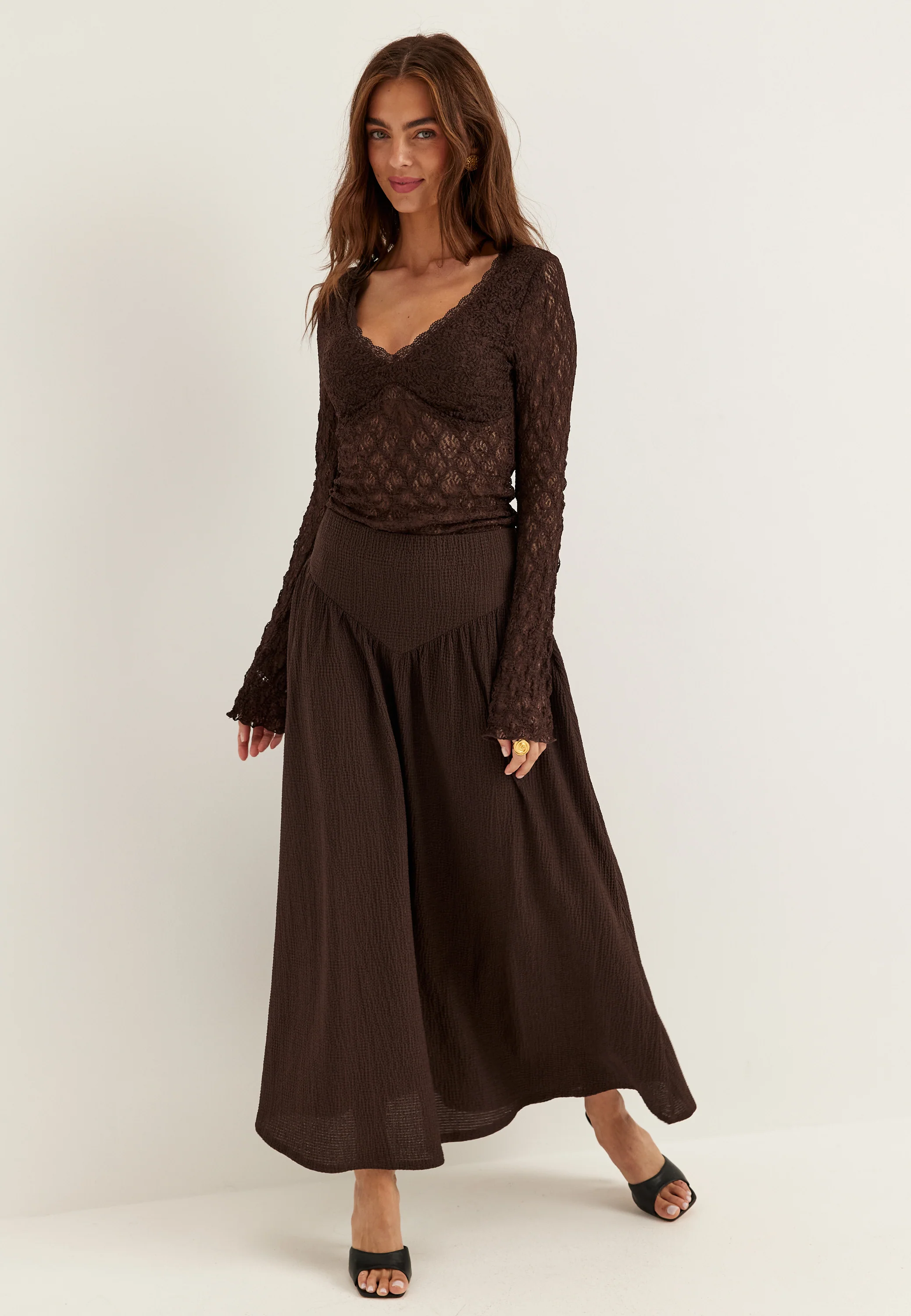 Soft Structure Maxi Skirt - Image 3