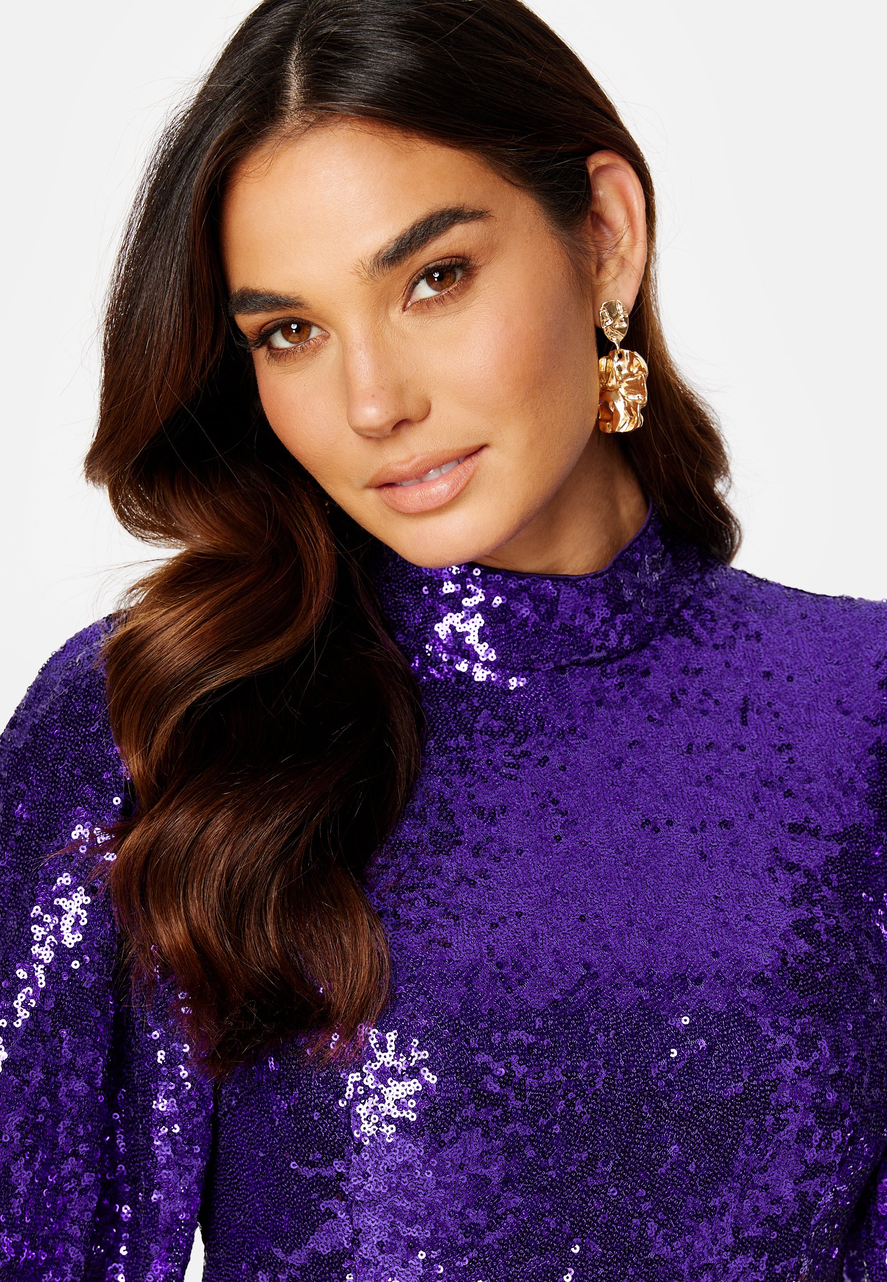 Sola 2/4 Midi Sequins Dress - Image 4