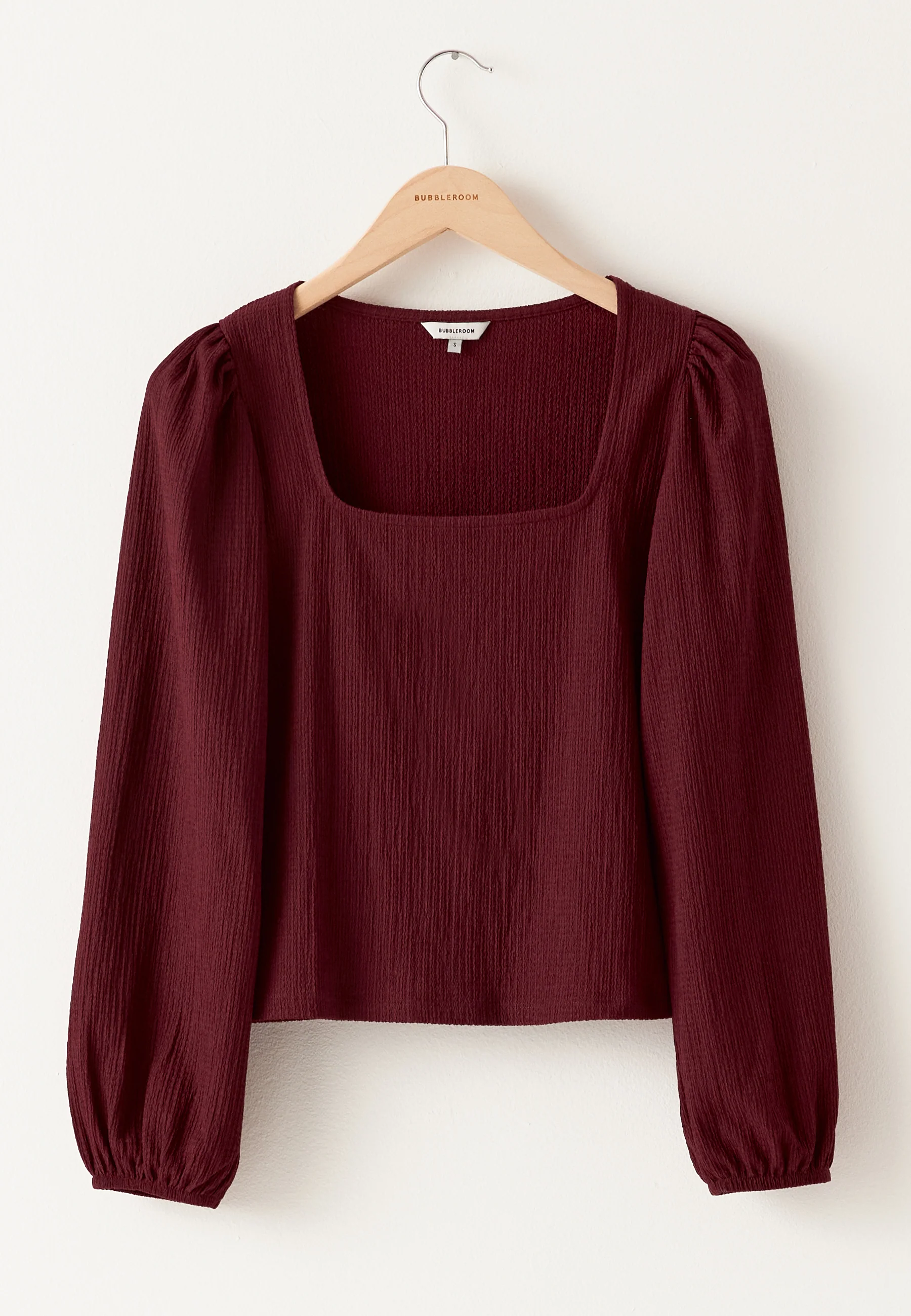 Square Neck Balloon Sleeve Top - Image 8