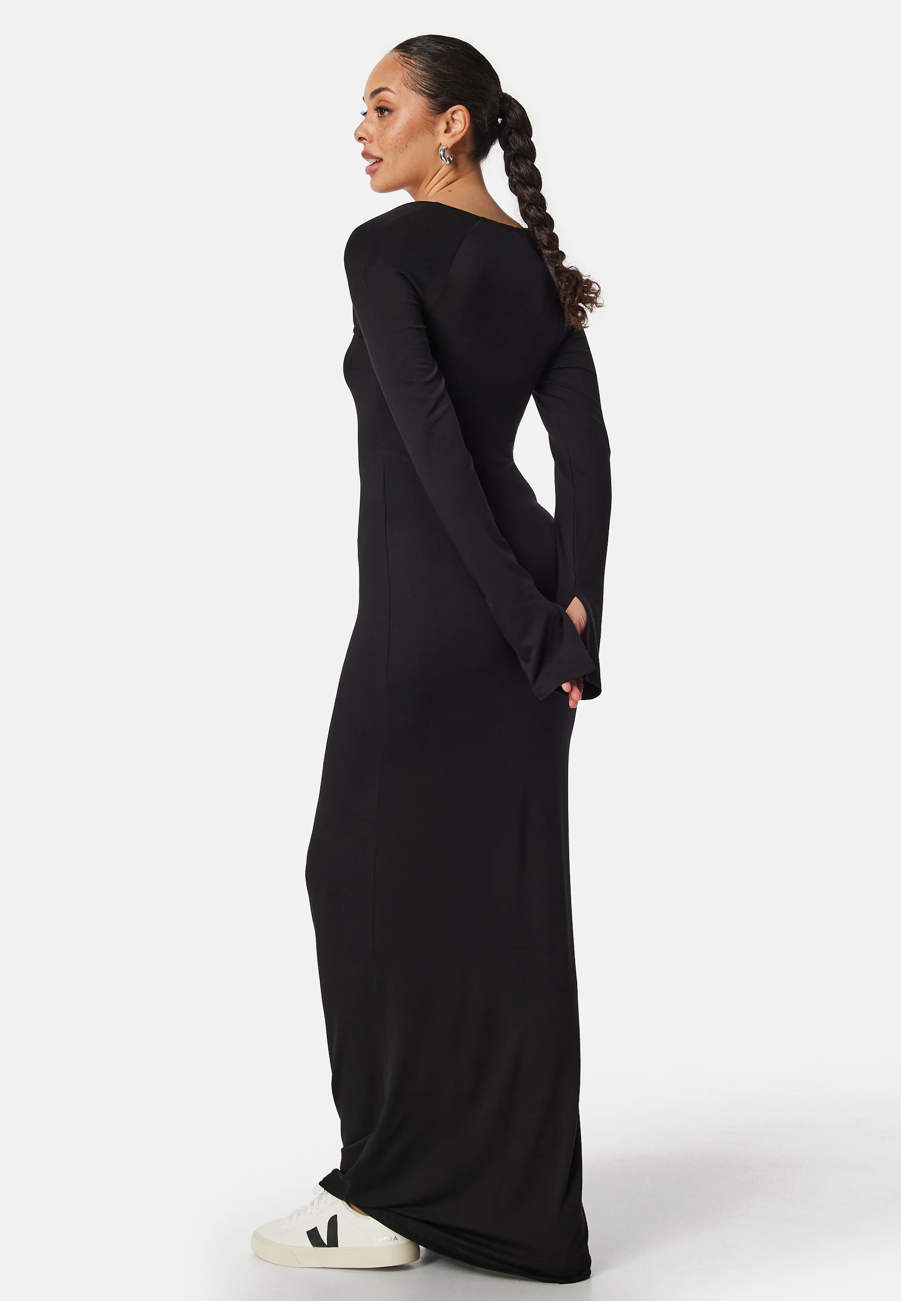 Square Neck L/S Maxi Dress - Image 2