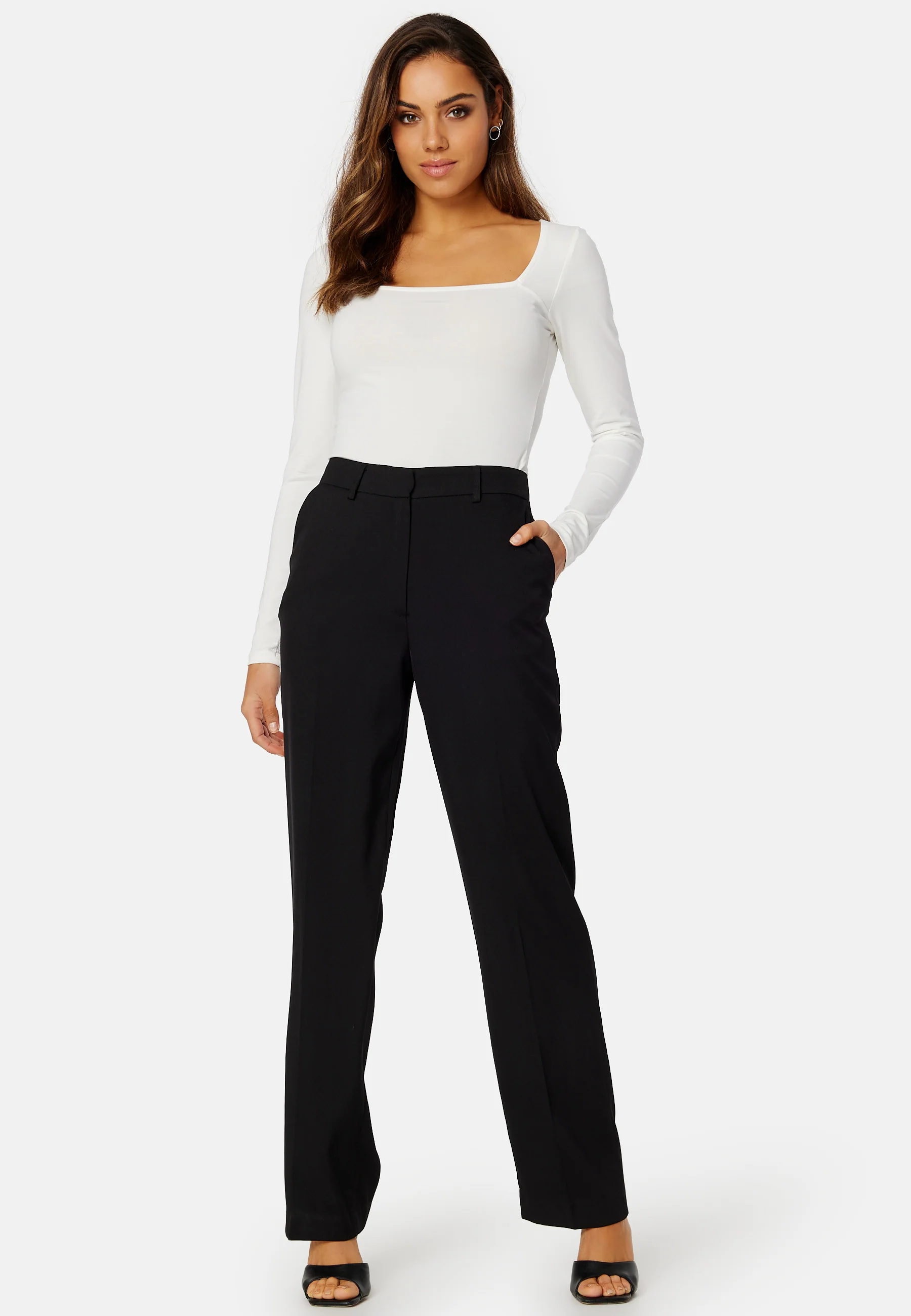 Square Neck Long Sleeve Top - Image 3