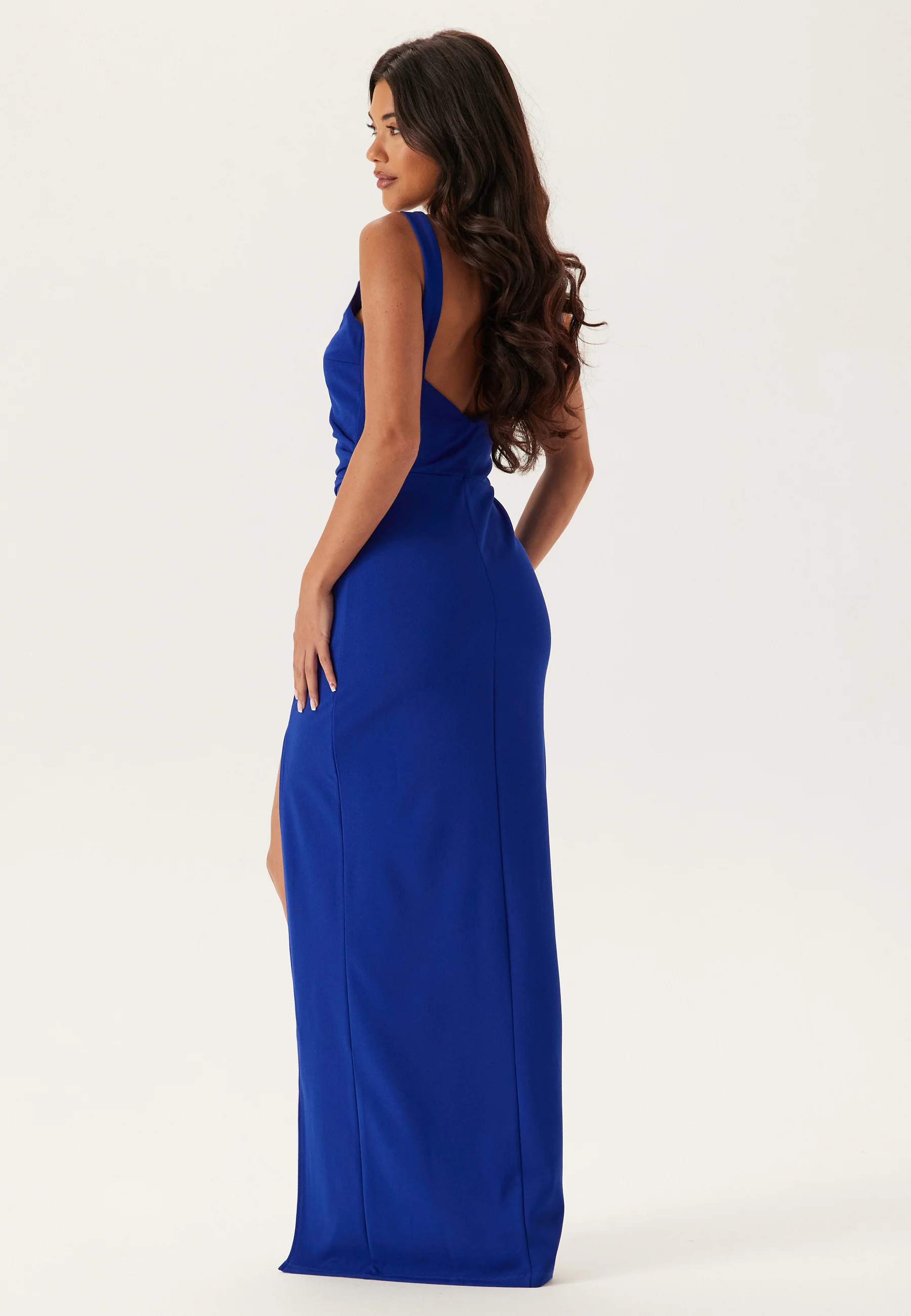Square Neck Slit Maxi Dress - Image 4