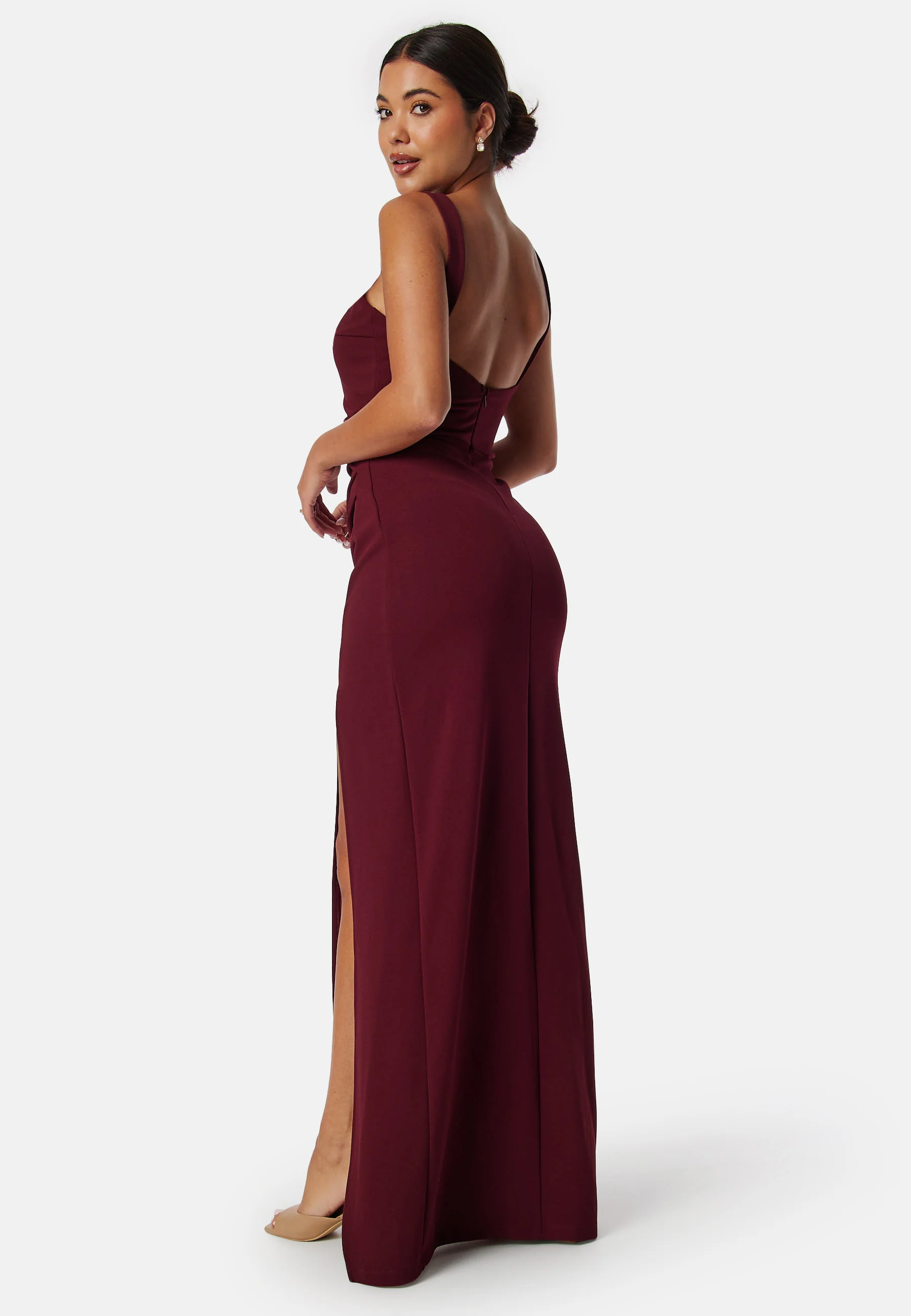 Square neck slit maxi dress - Image 2