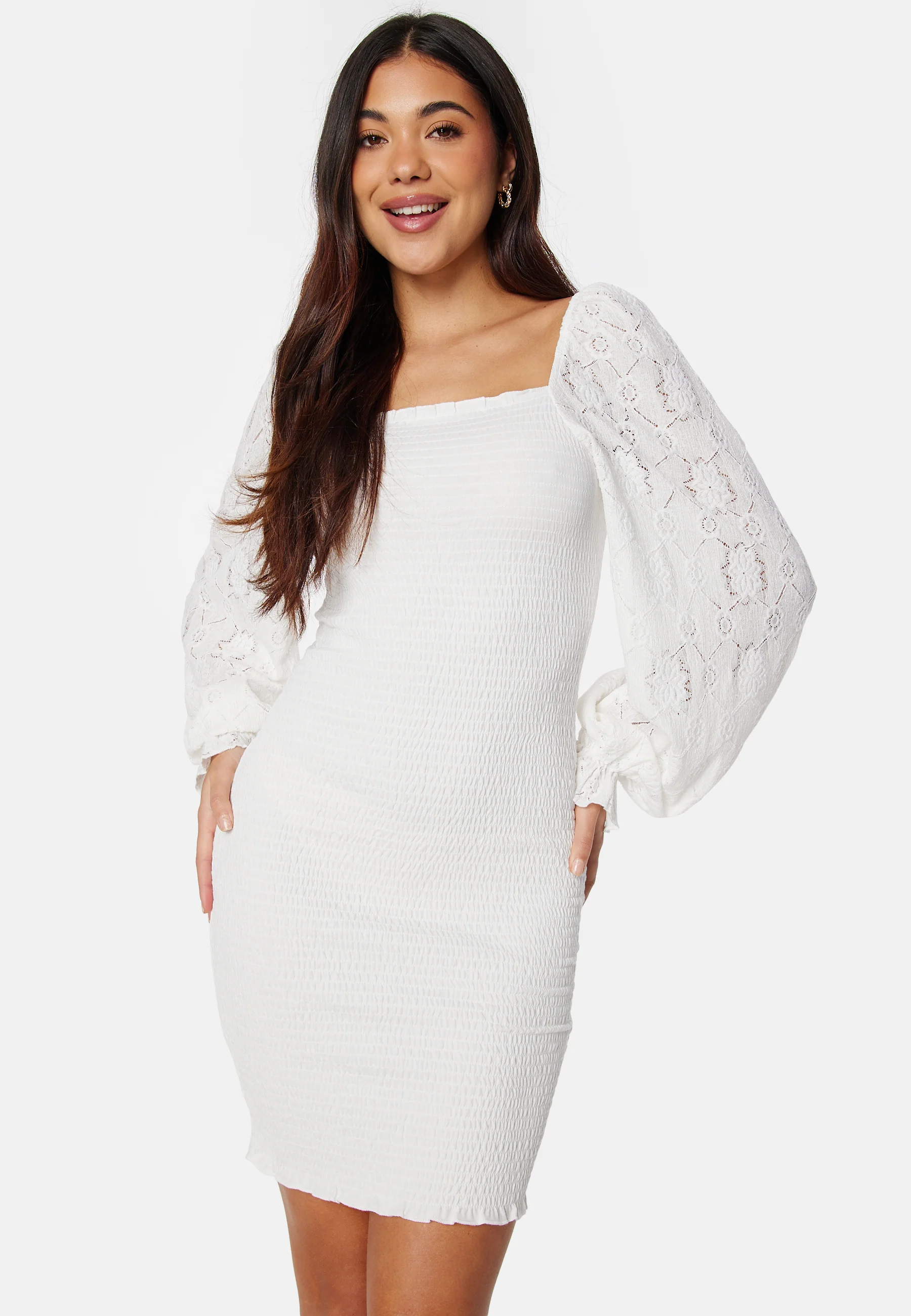 Square Neck Smock Dress - Image 2