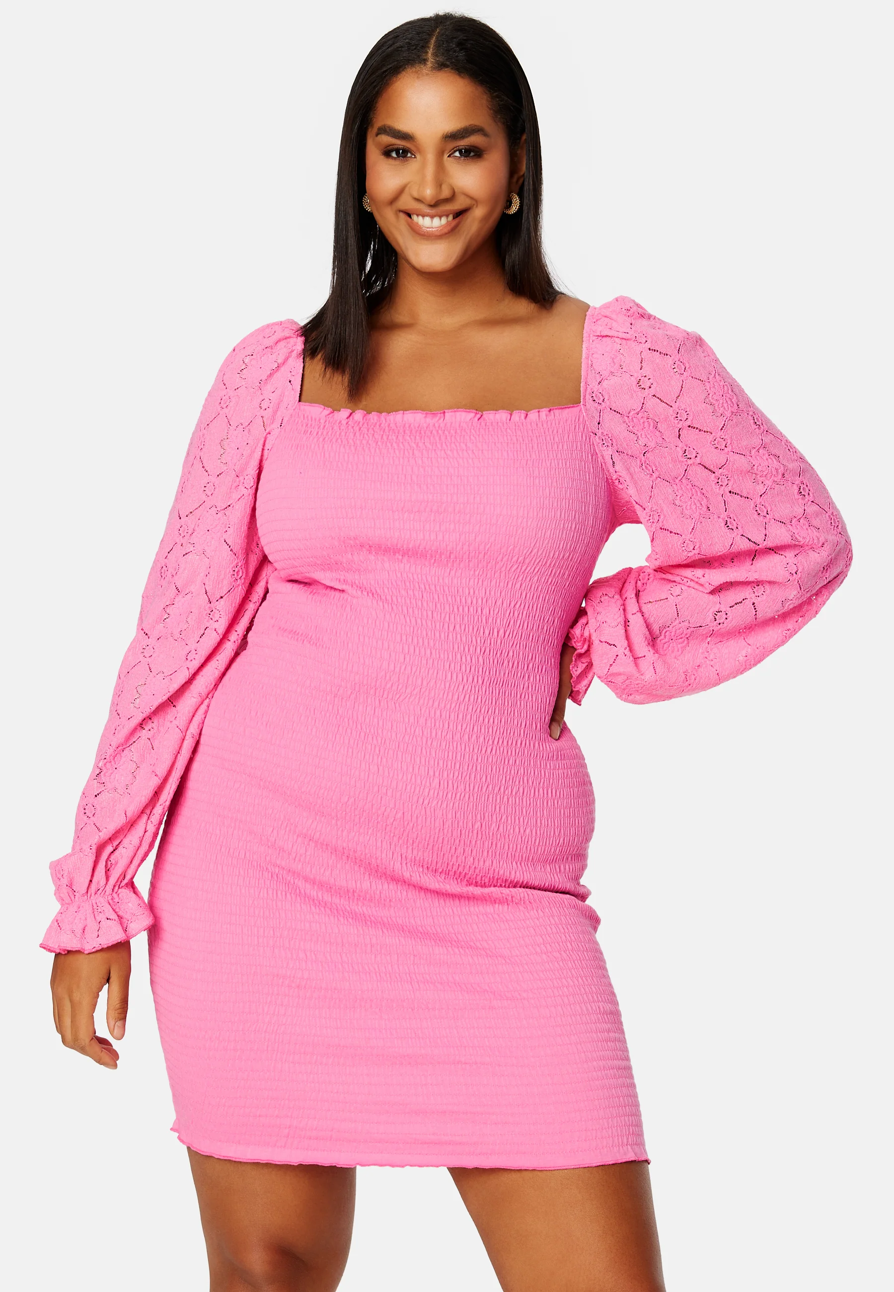 Square Neck Smock Dress - Image 5