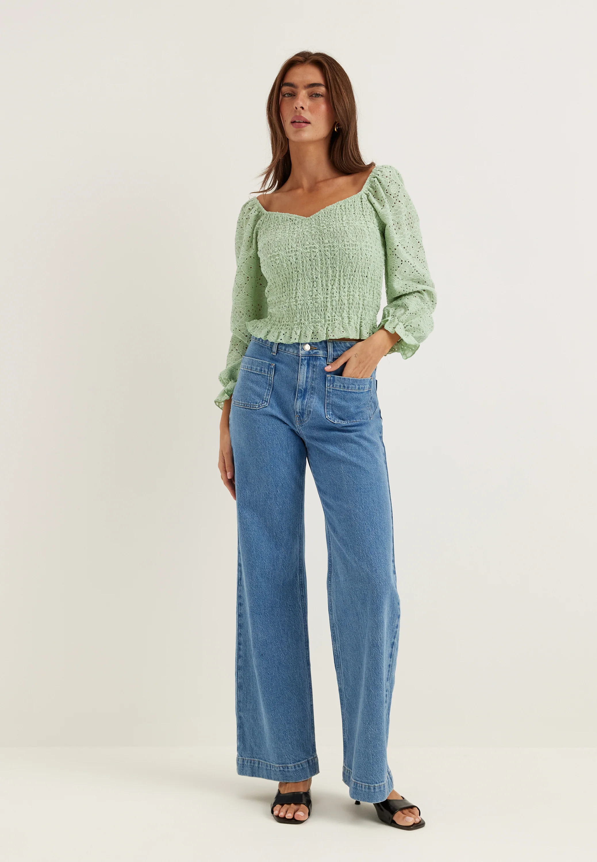 Square Neck Smock Top - Image 3