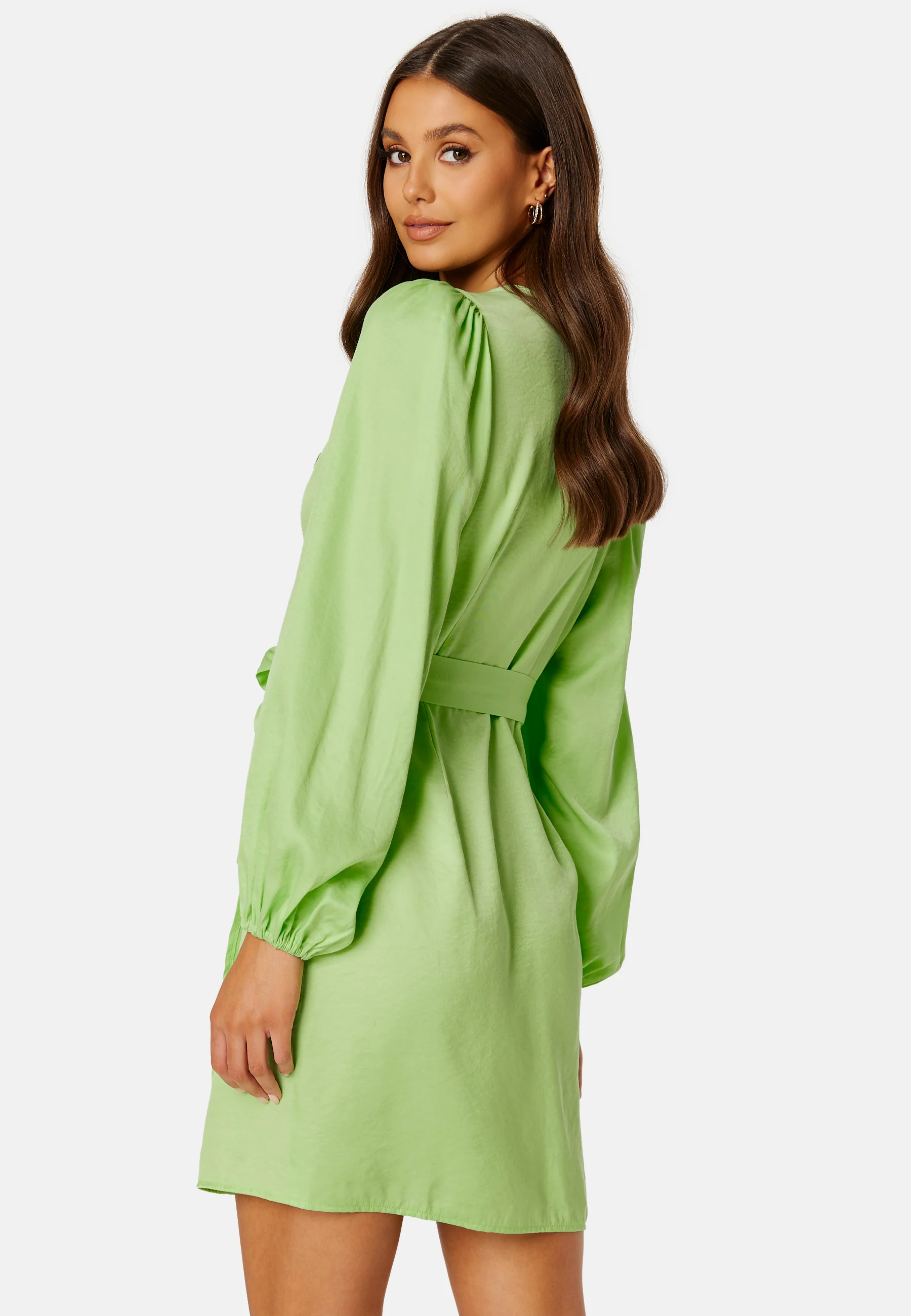 Stine LS Short Wrap Dress - Image 3