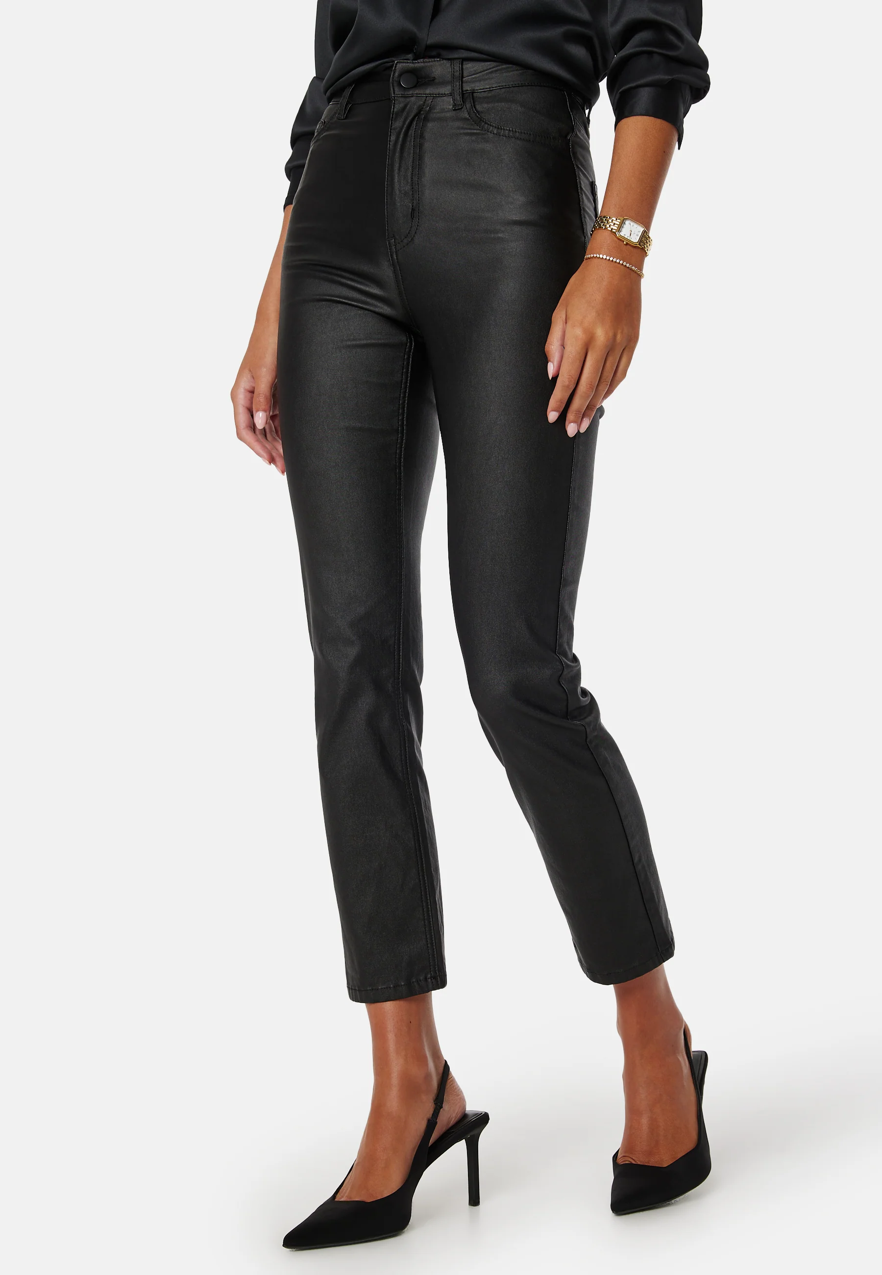 Straight Leg Coated Jeans - Image 2