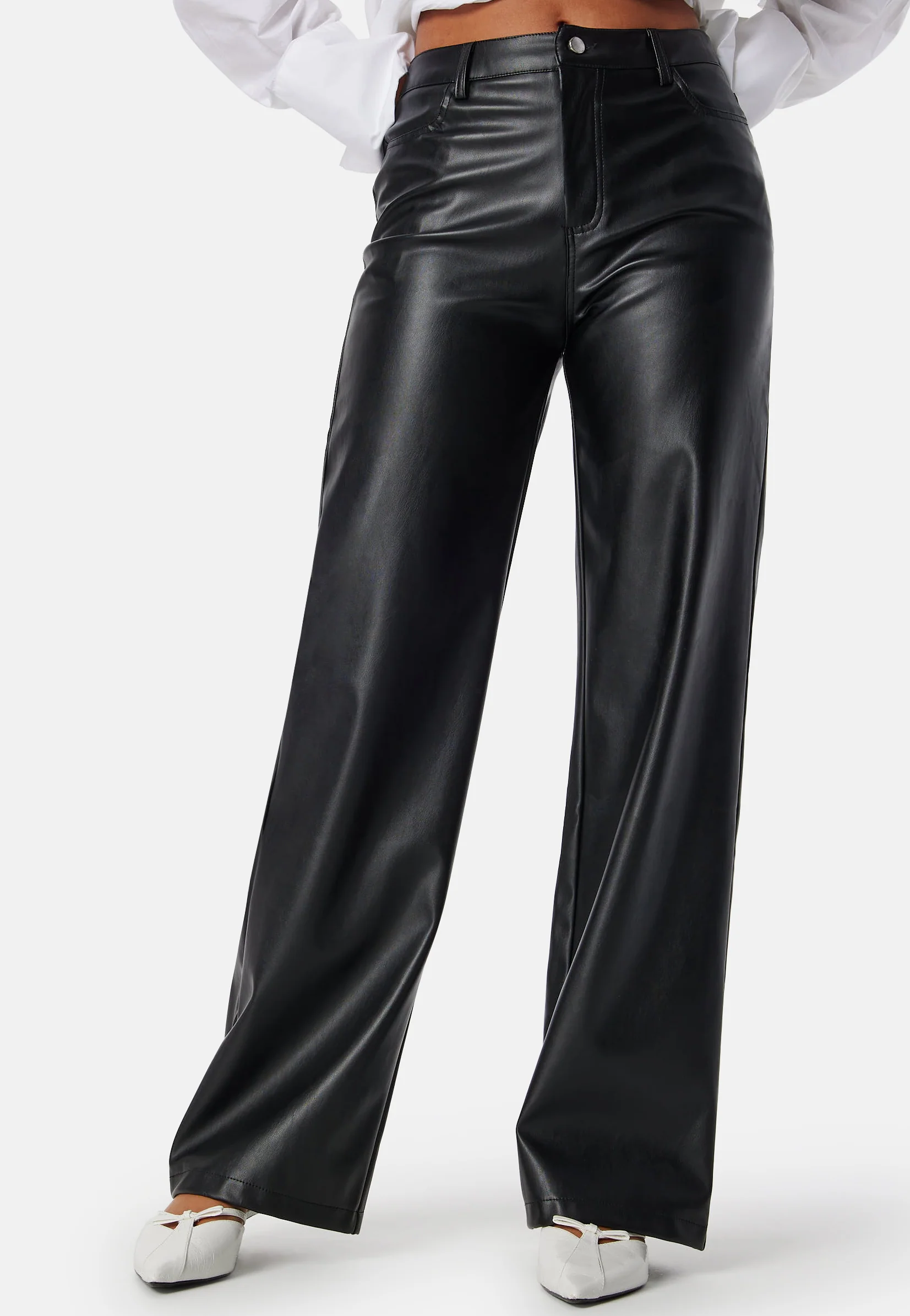 Straight PU Trousers - Image 2