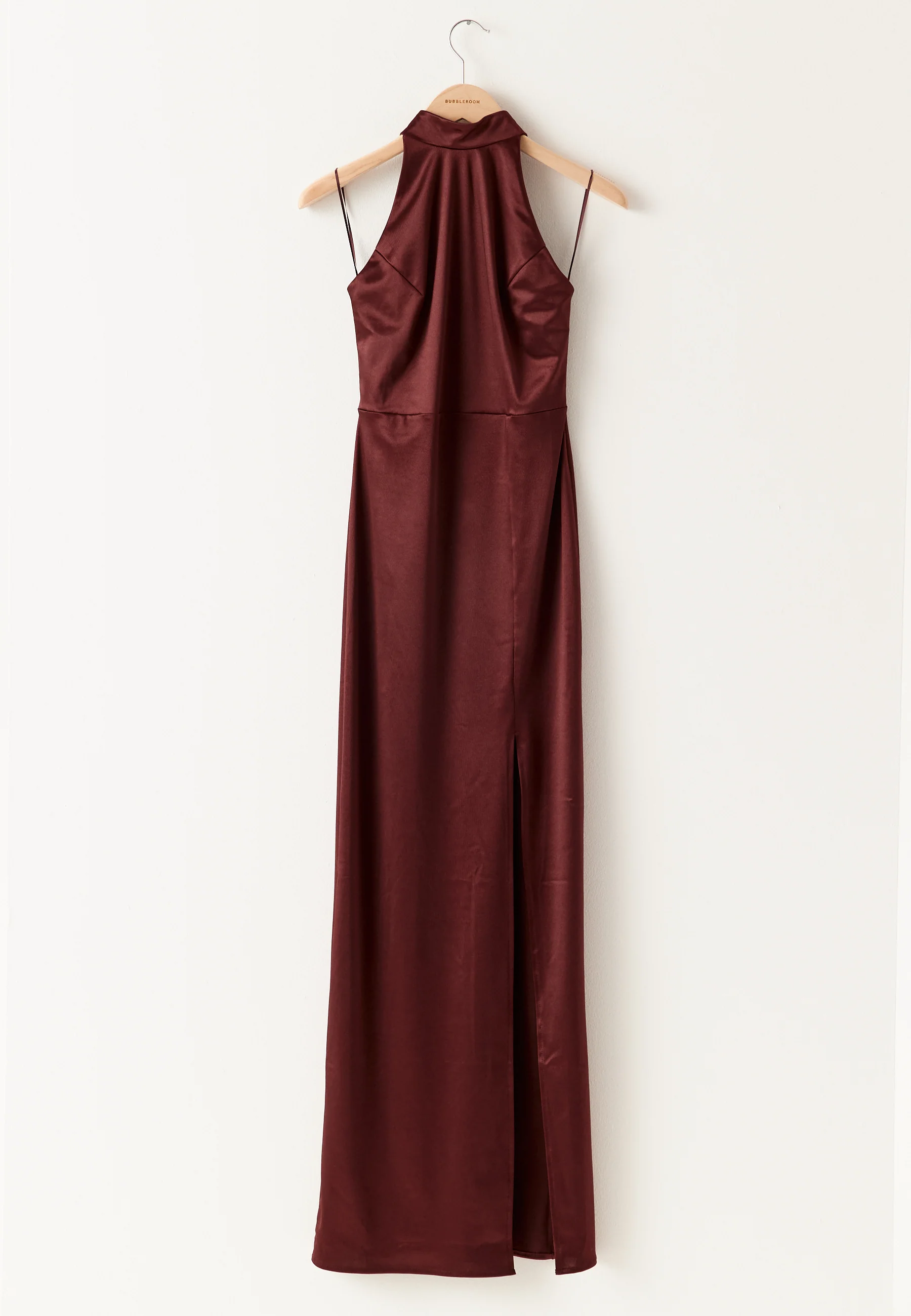 Stretch Satin Halterneck Gown - Image 6