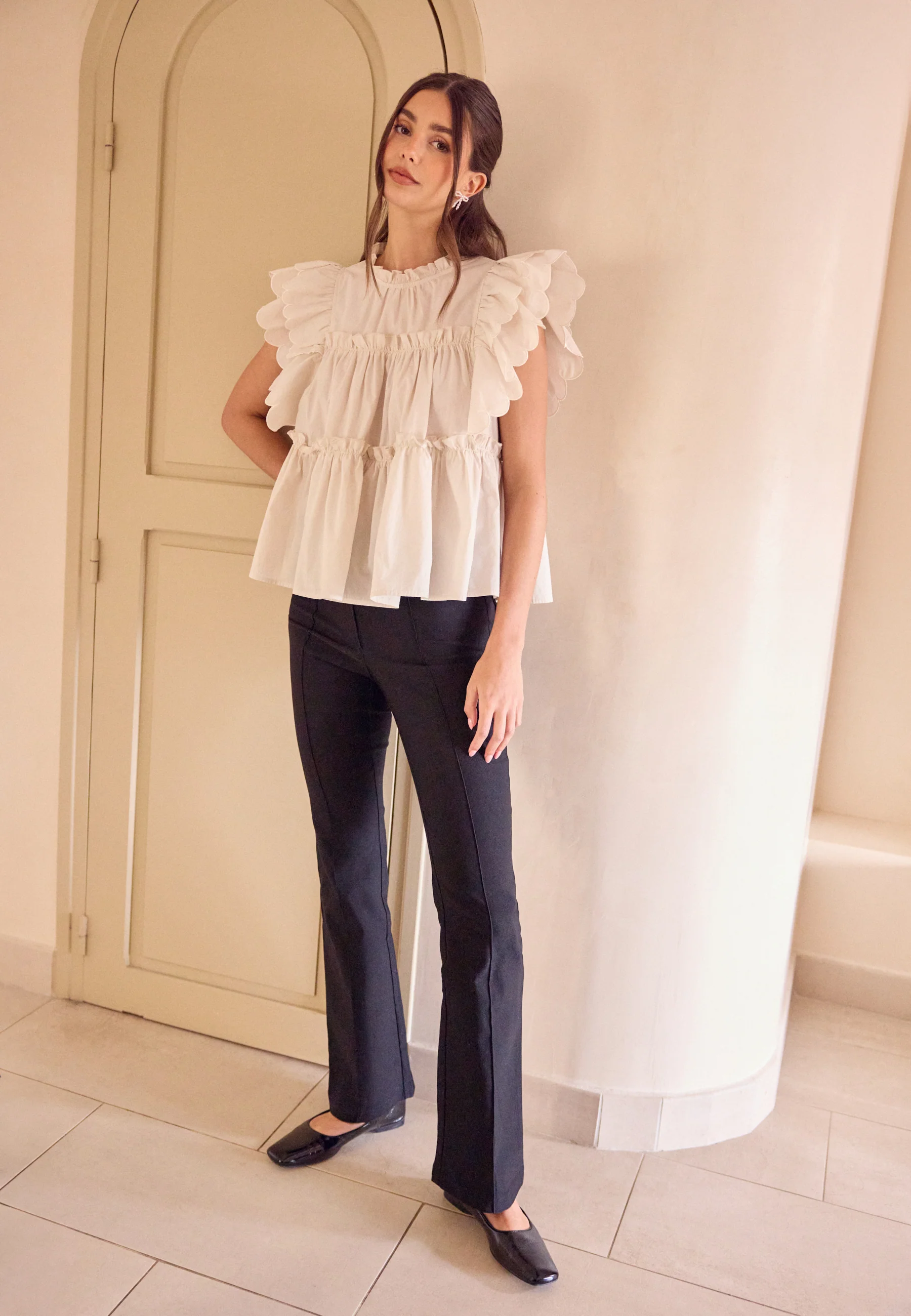 Stretchy Back Pocket Trousers - Image 5