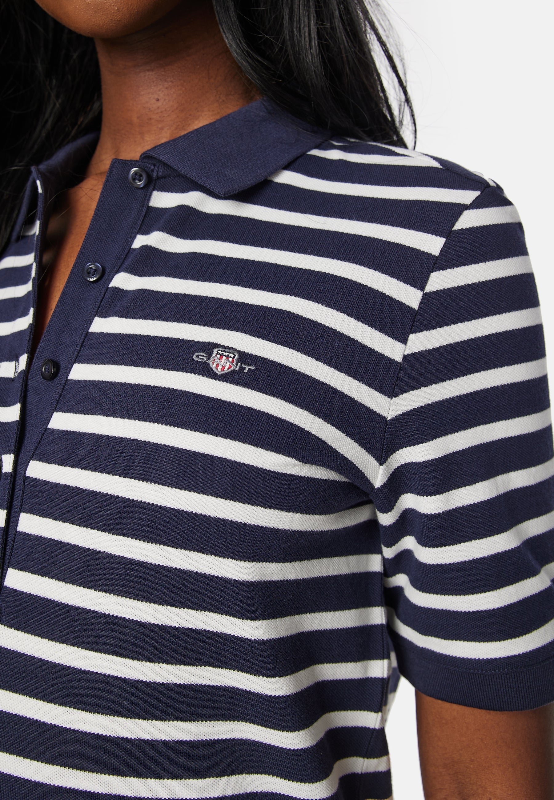 Striped Shield Pique Dress - Image 6