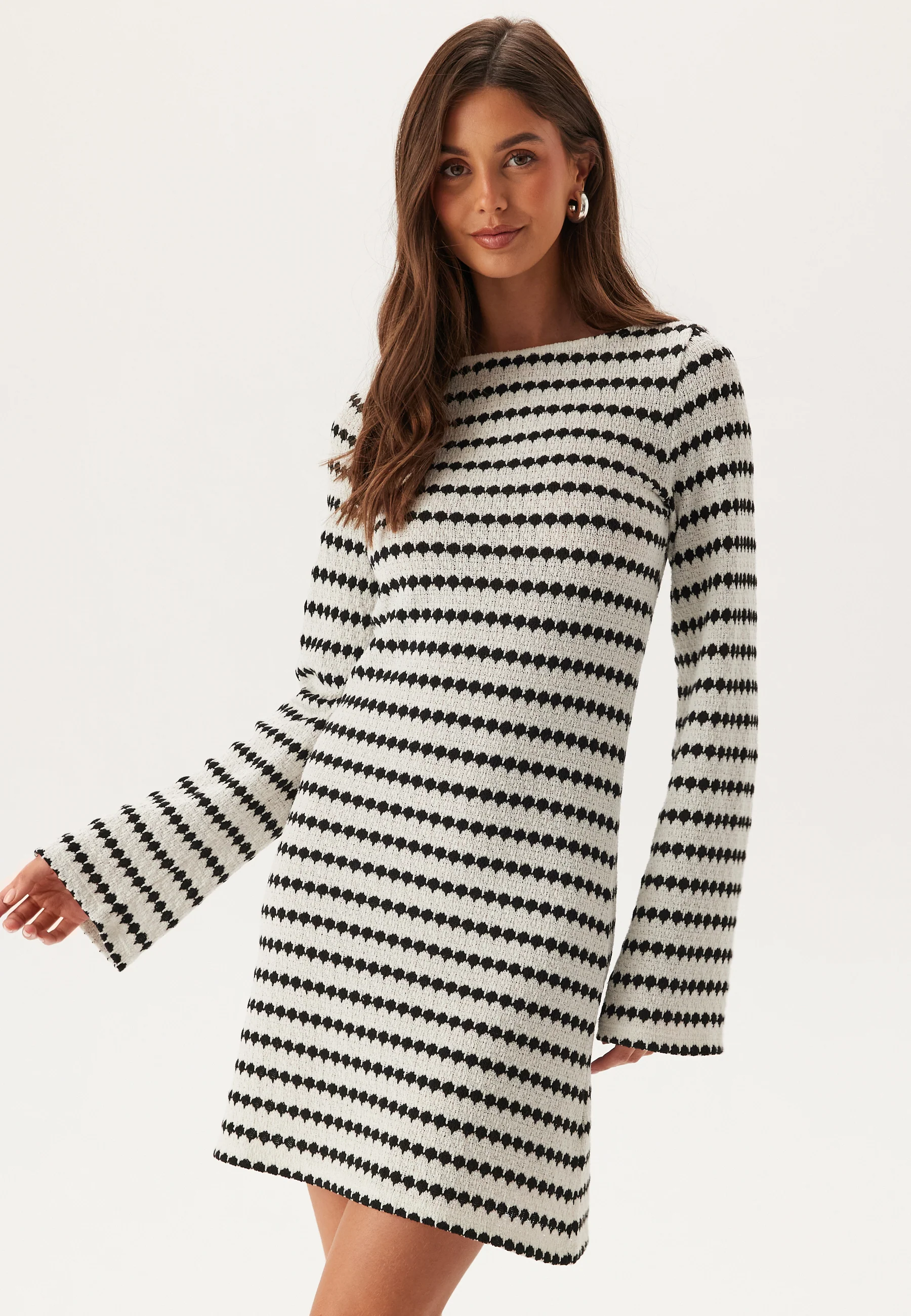 Striped Short Dress - Image 4