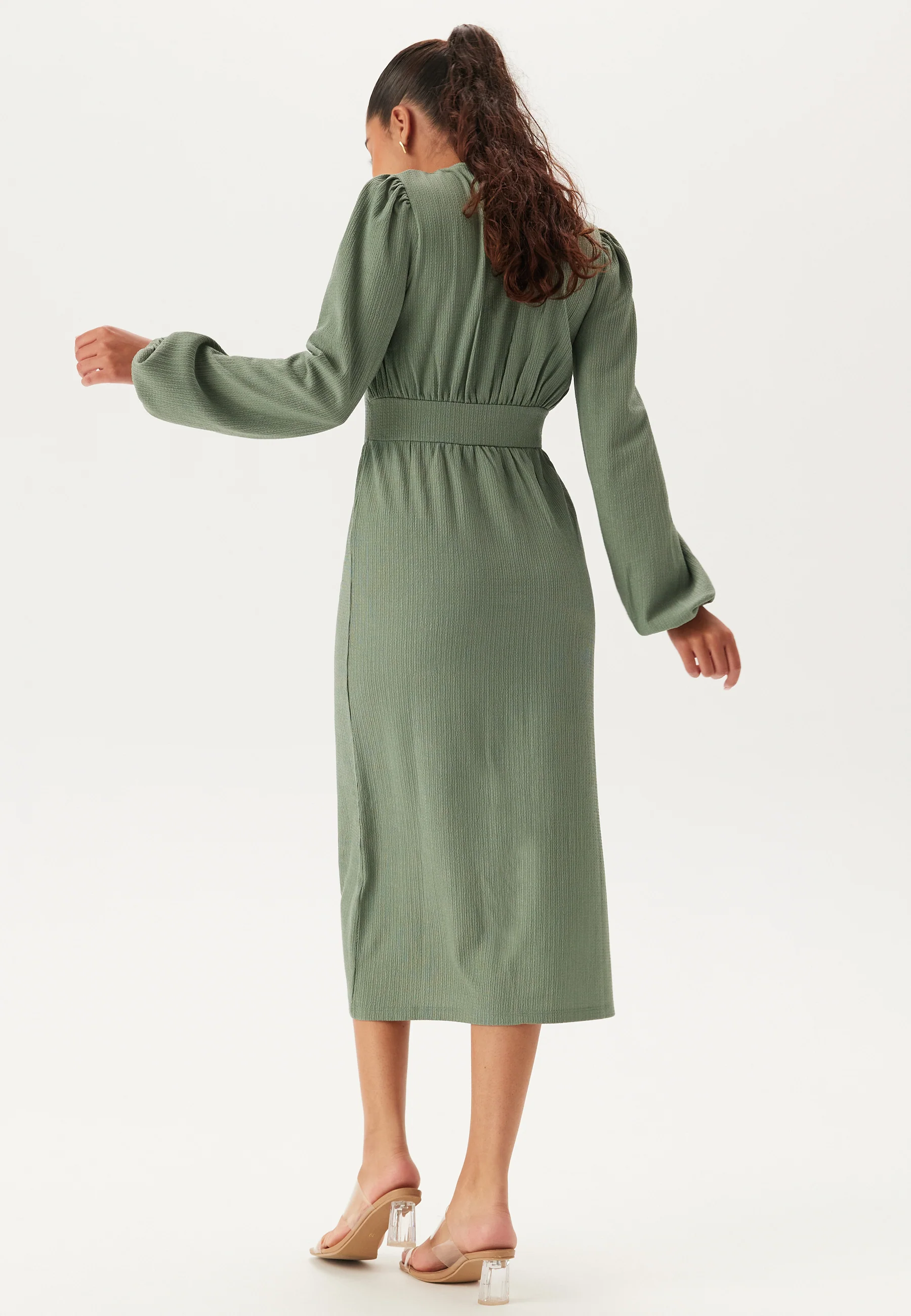 Structure Button Midi Dress - Image 2