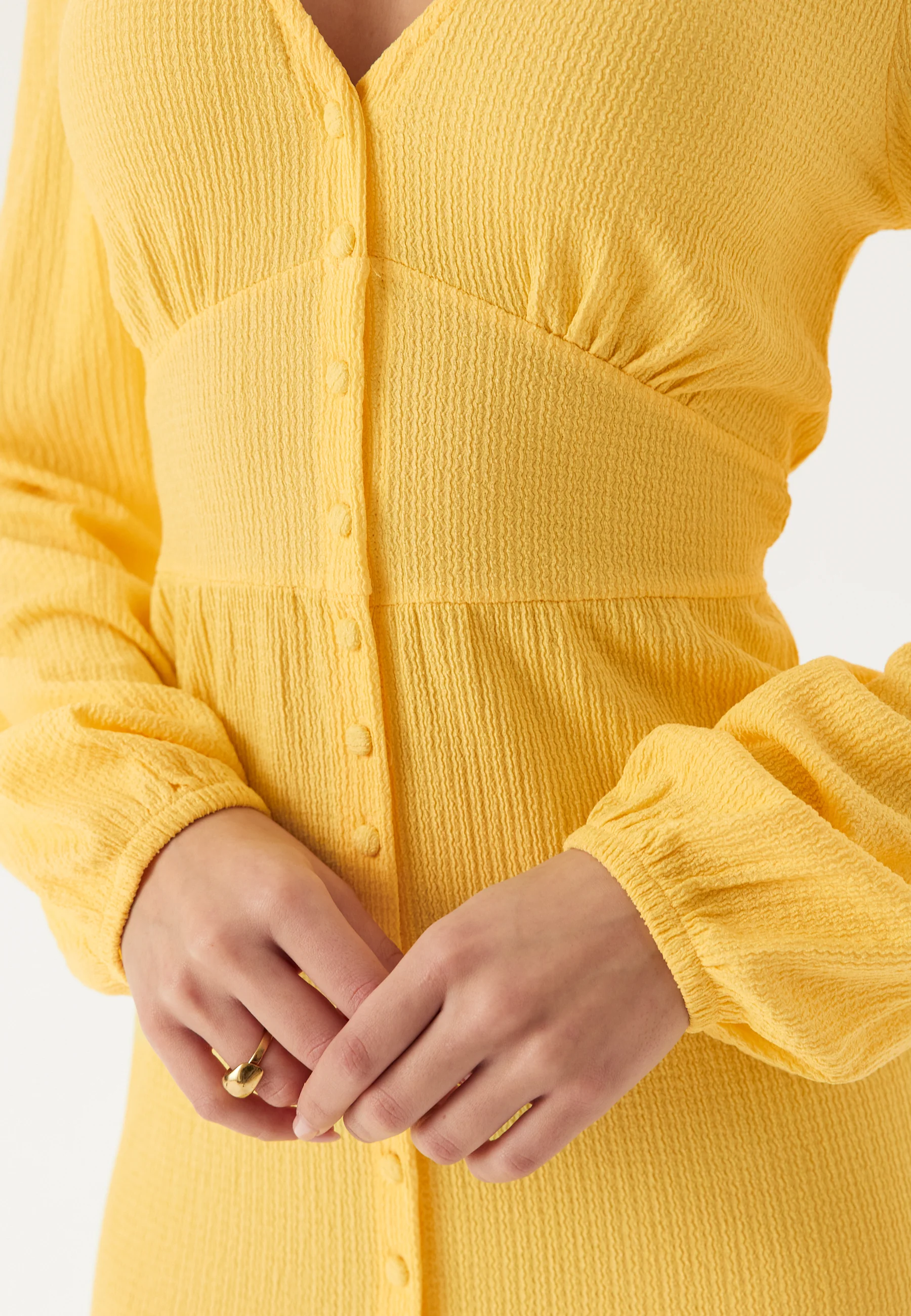 Structure Button Midi Dress - Image 4