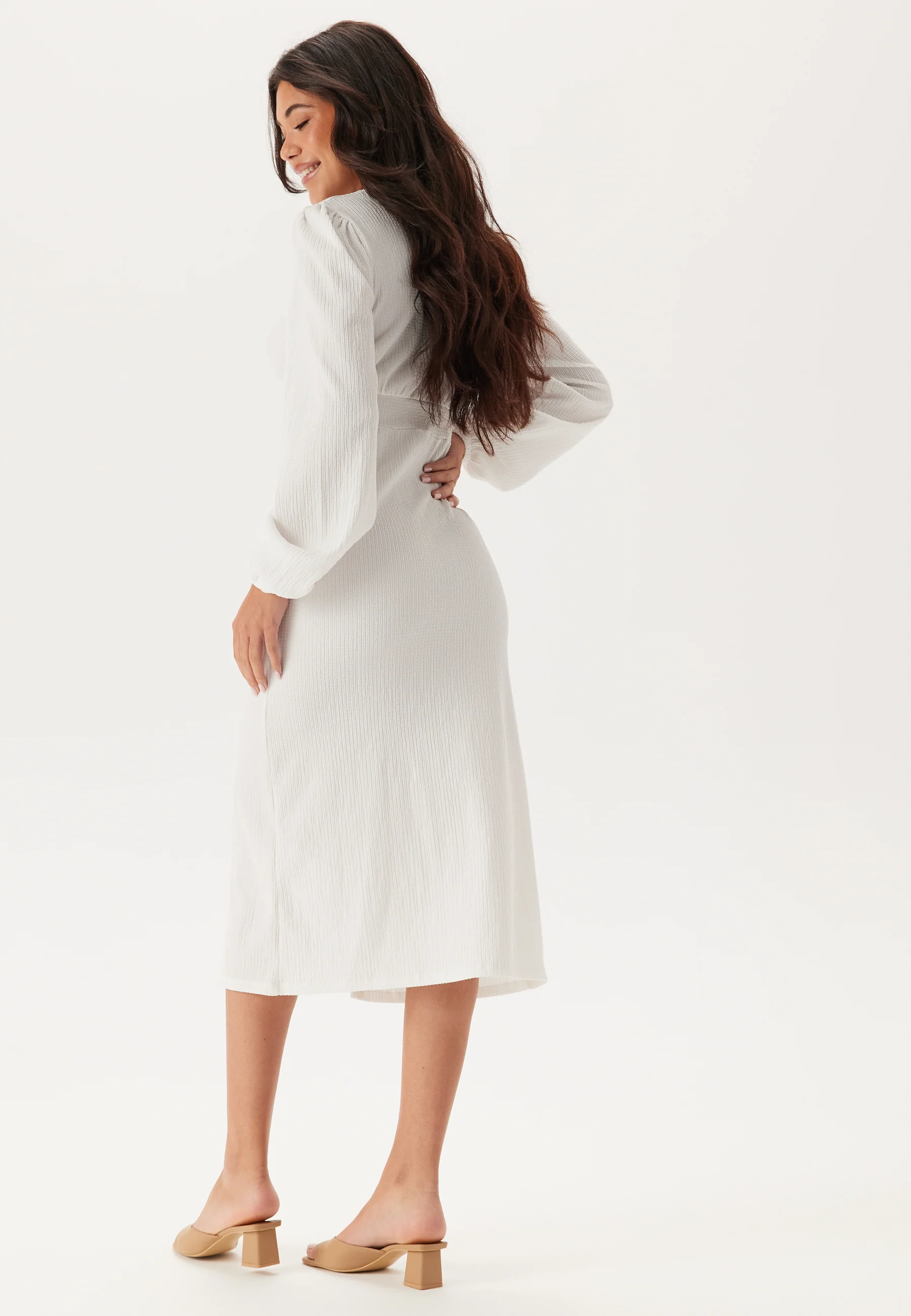 Structure Button Midi Dress - Image 4