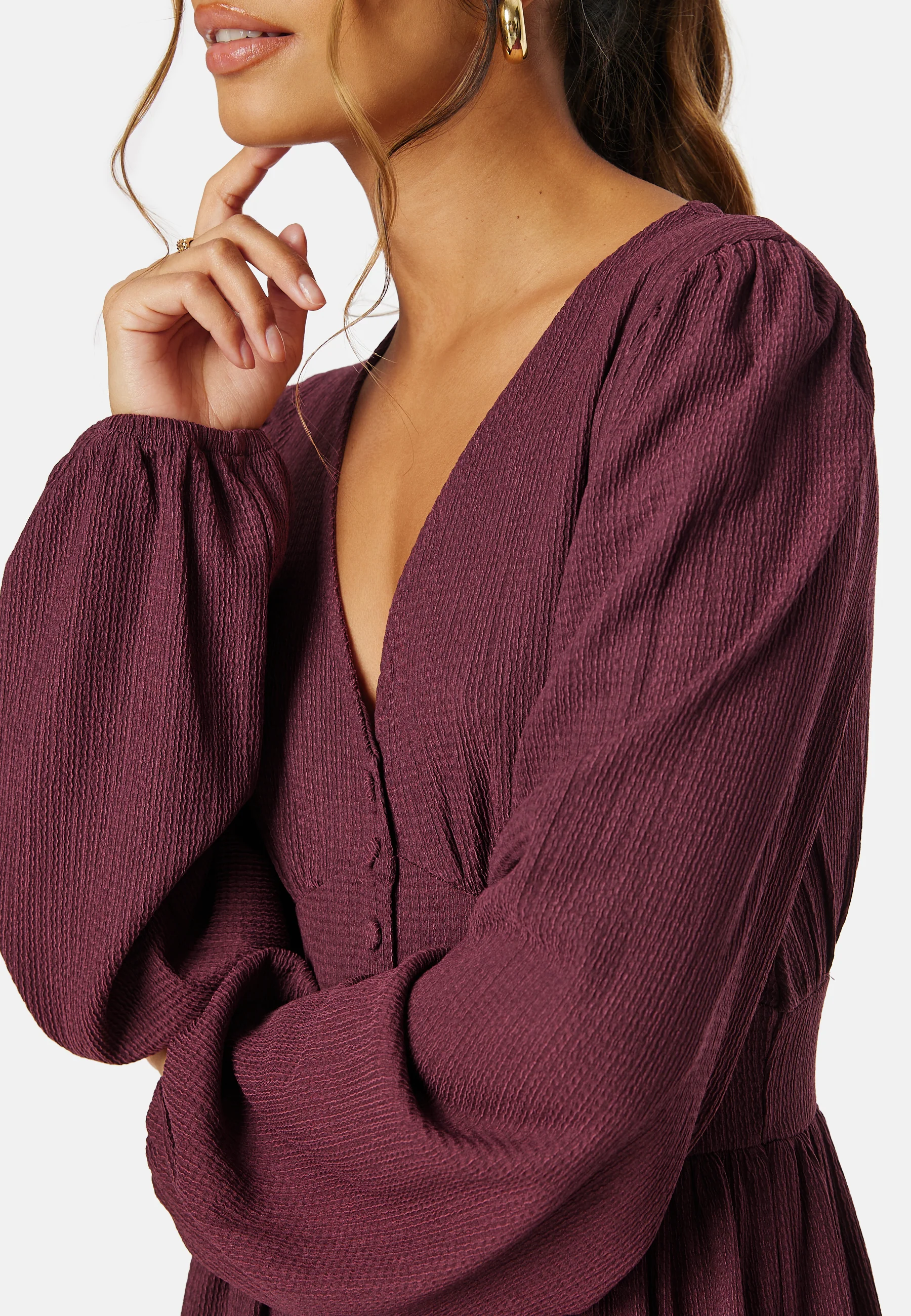 Structure Button Midi Dress - Image 4
