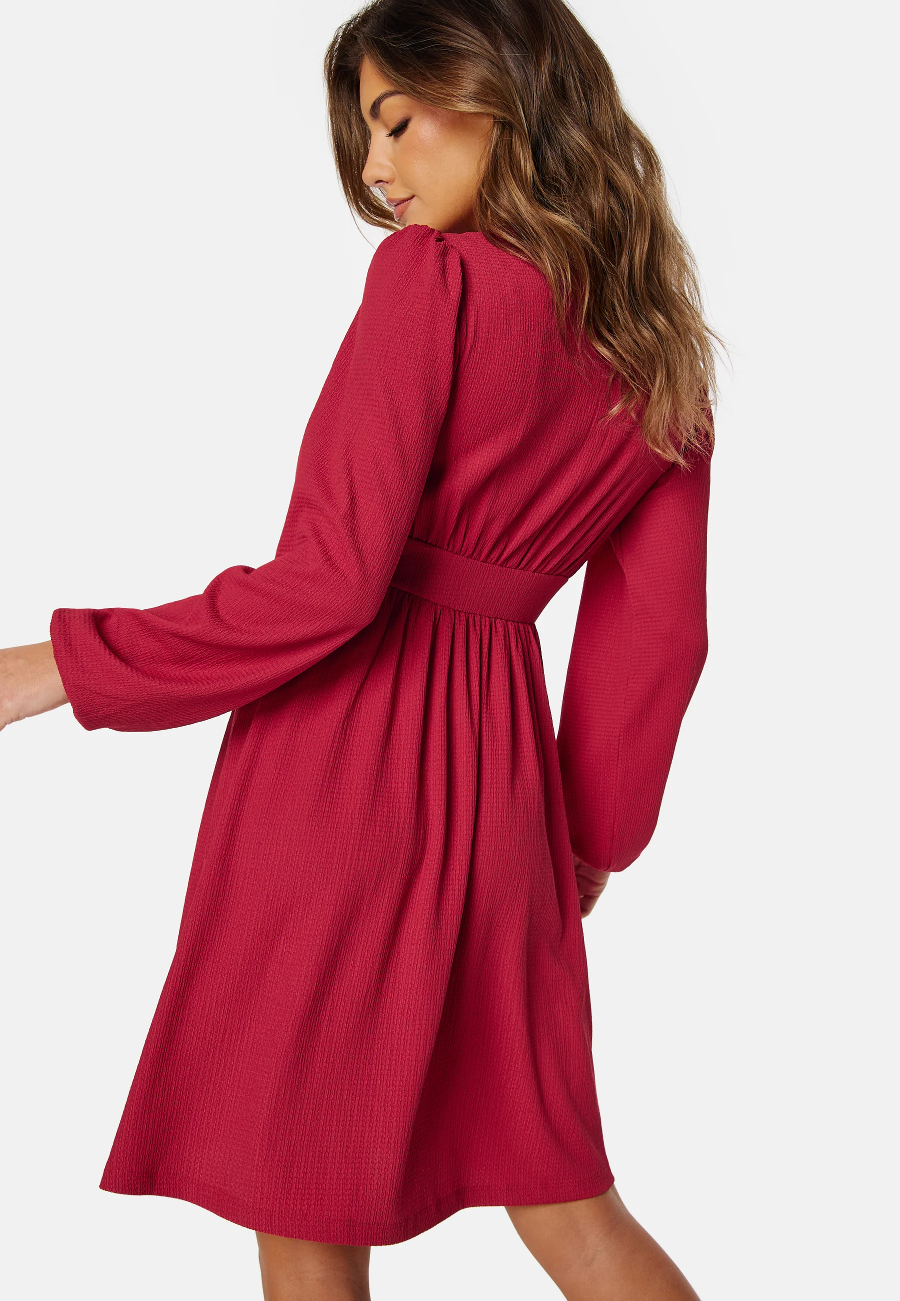 Structure Button Short Dress - Image 3
