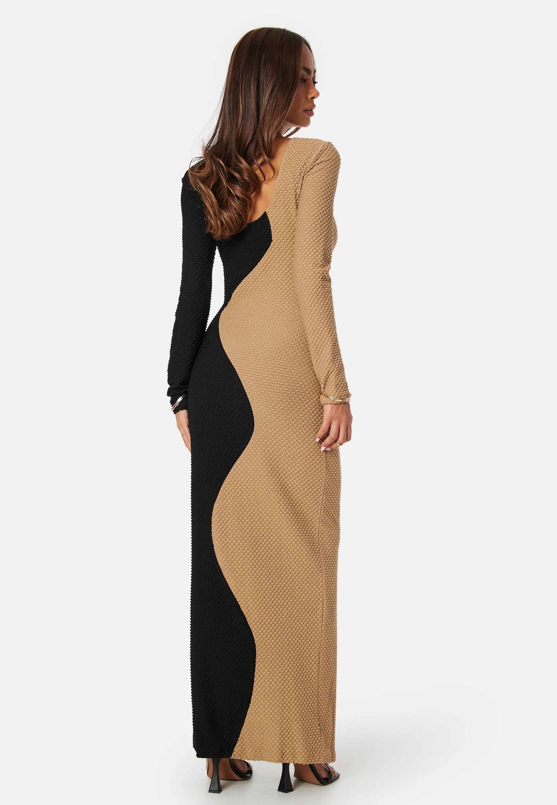 Structure Contrast Dress - Image 2
