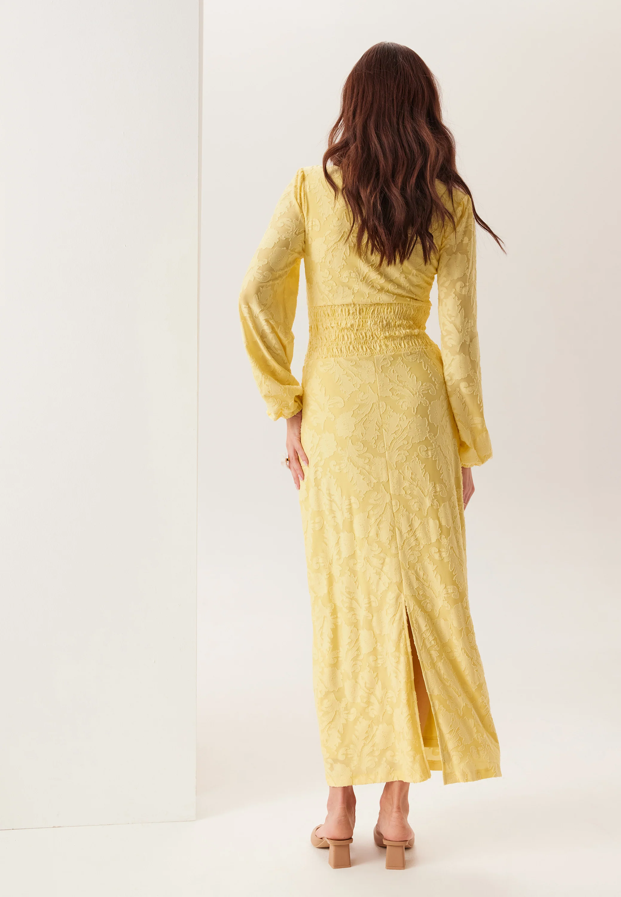 Structure Floral Smock Maxi Dress - Image 4