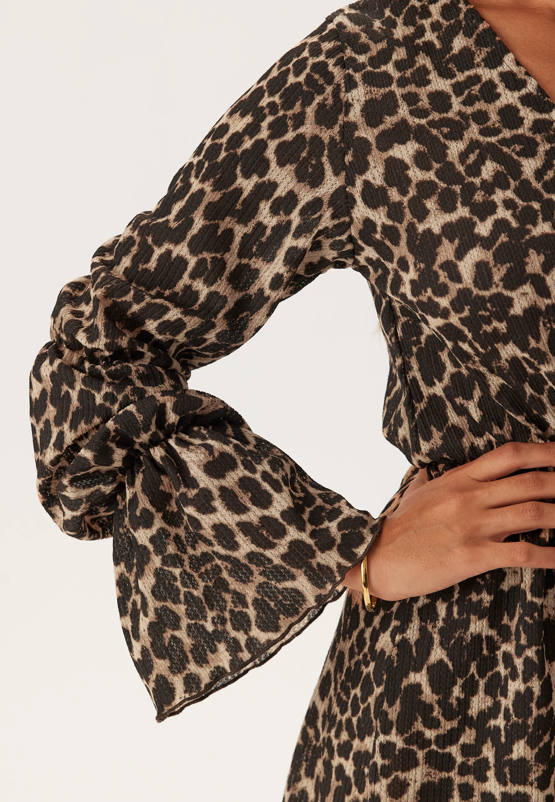Structure Flounce Short Dress - Image 6