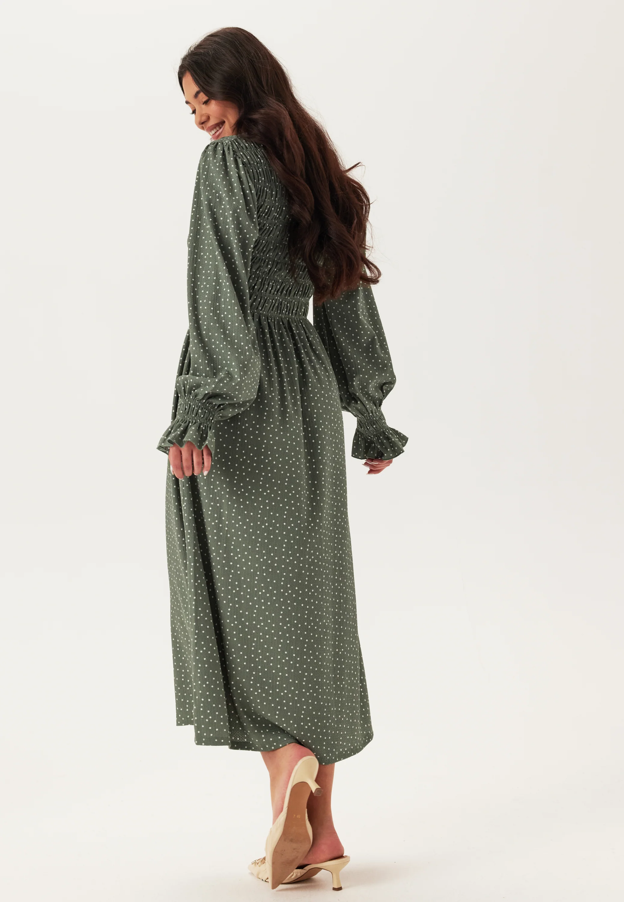 Structure Long Sleeve Midi Dress - Image 2