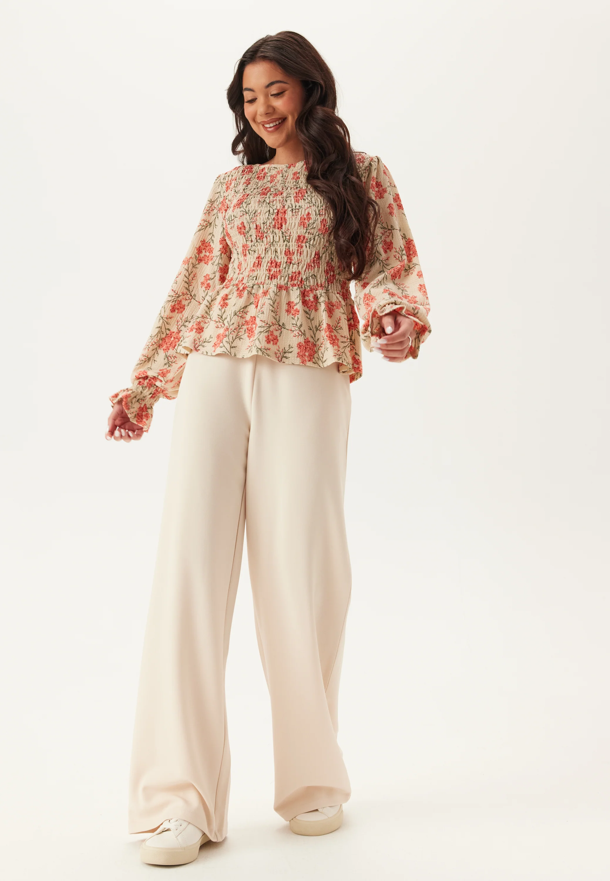 Structure Smock Peplum Top - Image 2