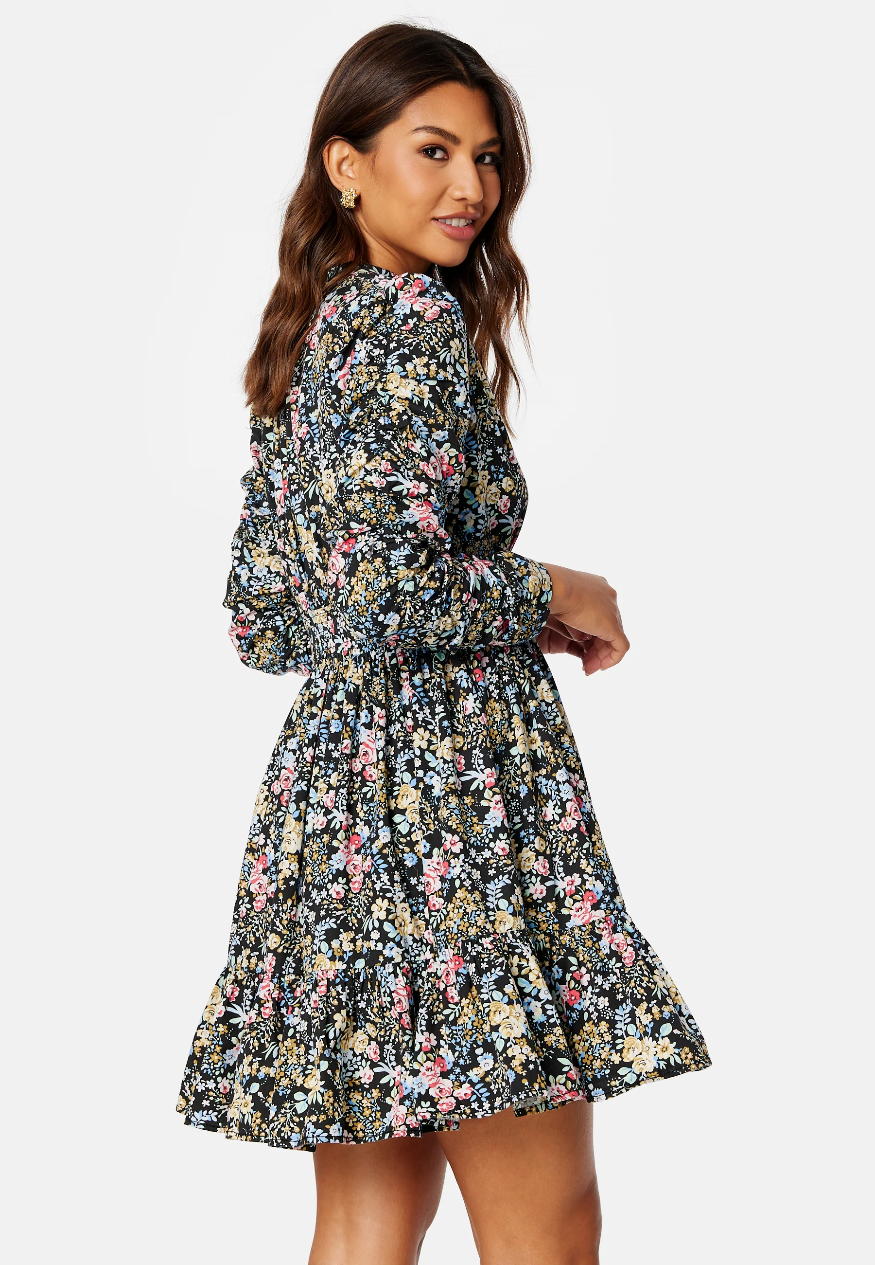 Structured Cotton Mini Dress - Image 3