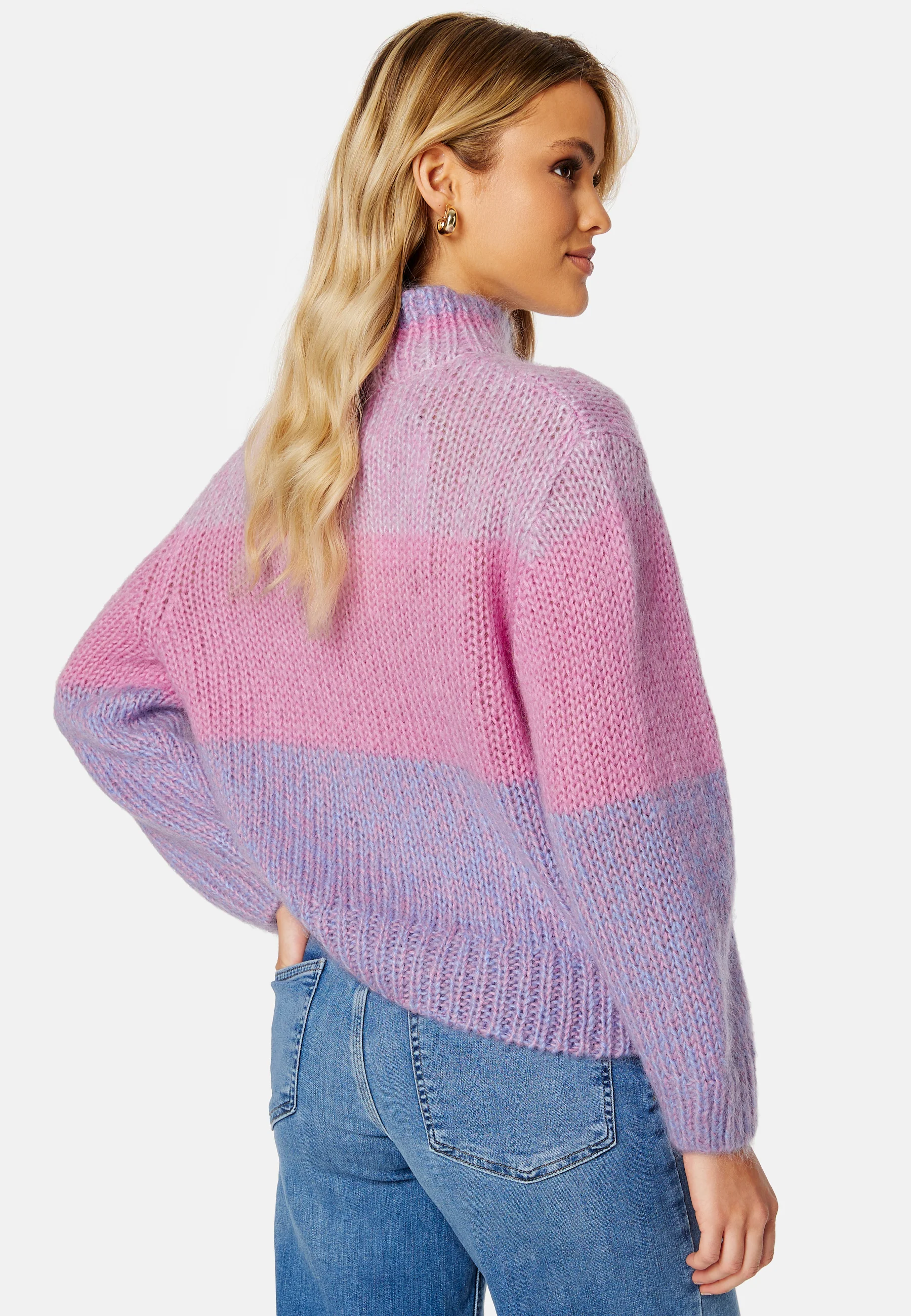 Suanne Stripe LS Knit Highneck - Image 3