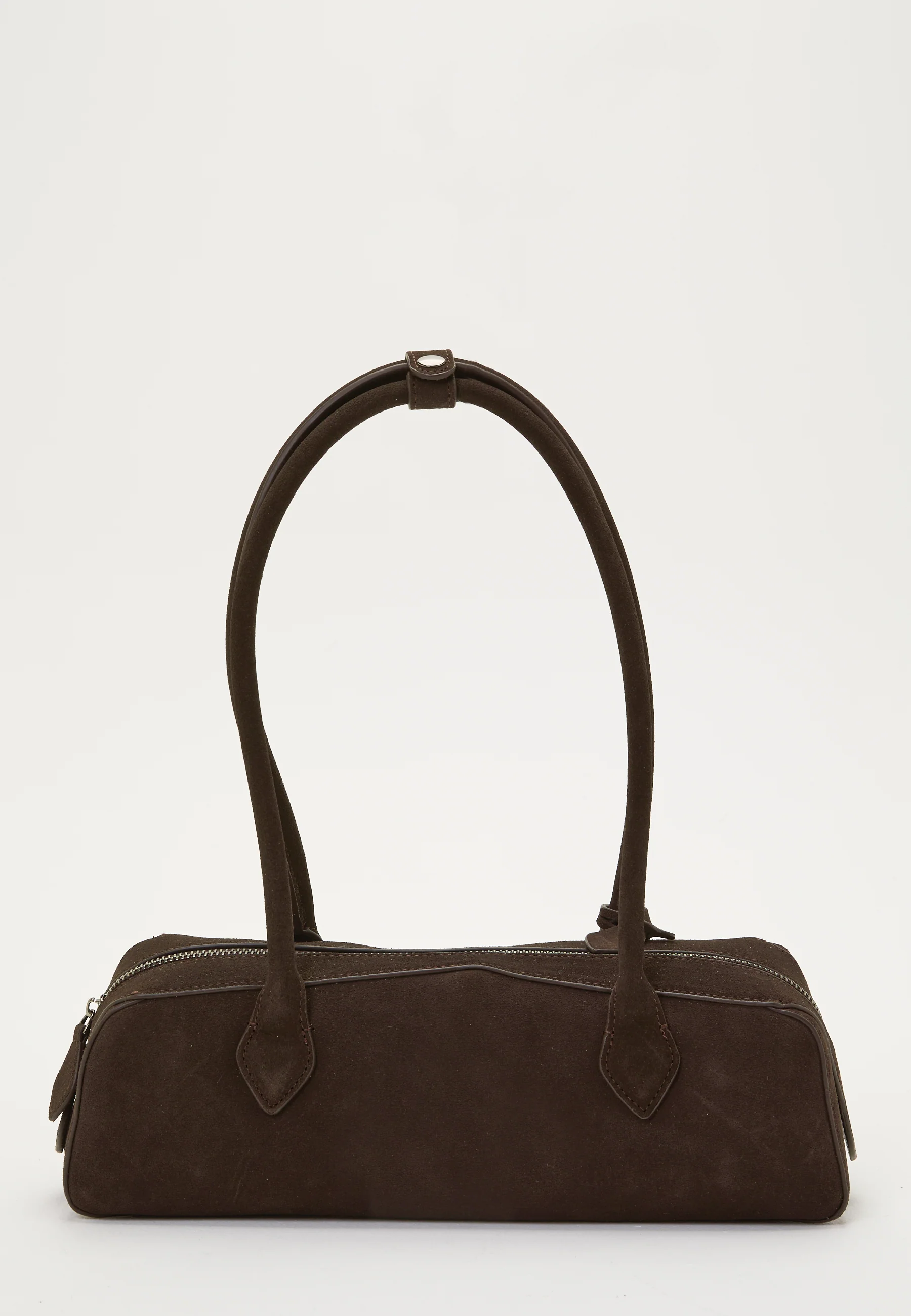 Suede Baguette Bag - Image 4