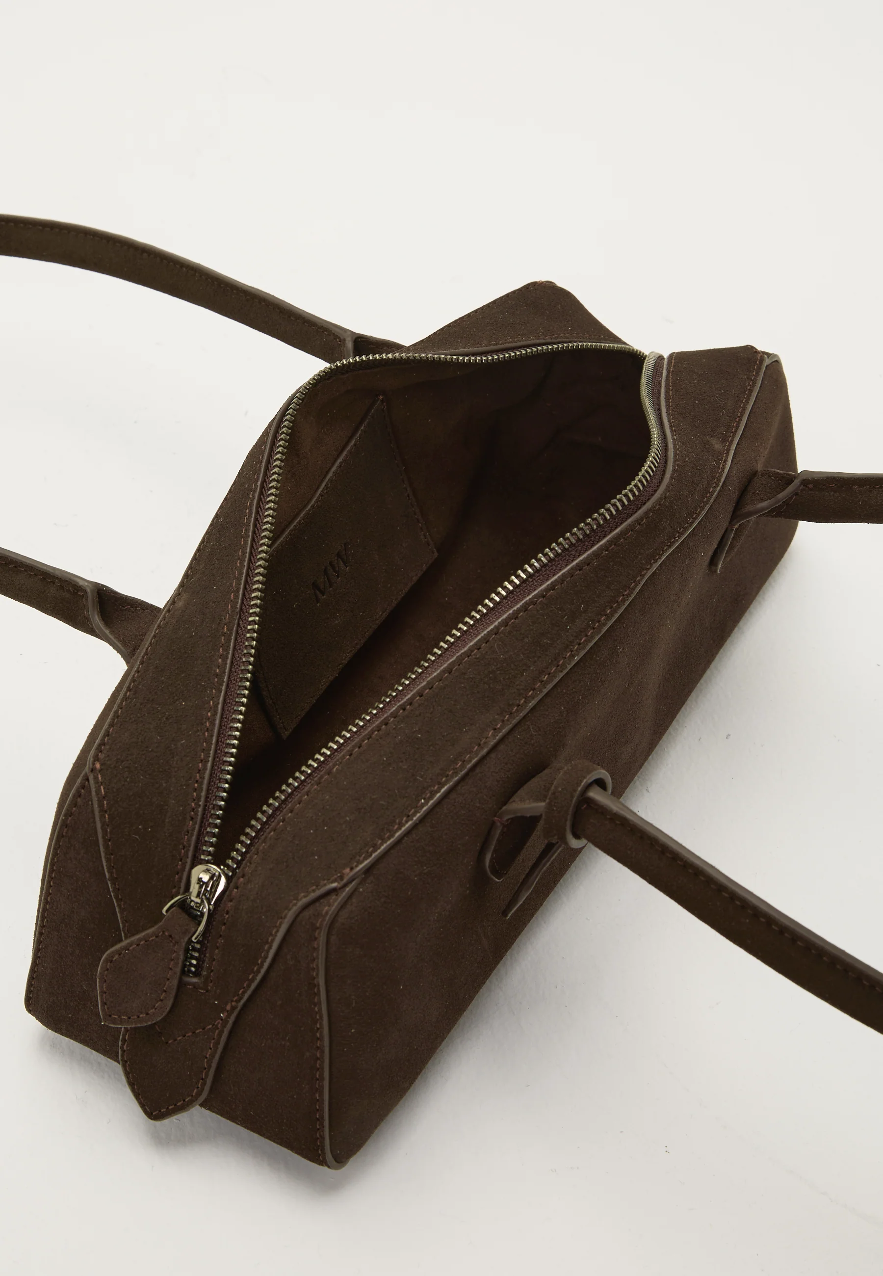 Suede Baguette Bag - Image 7