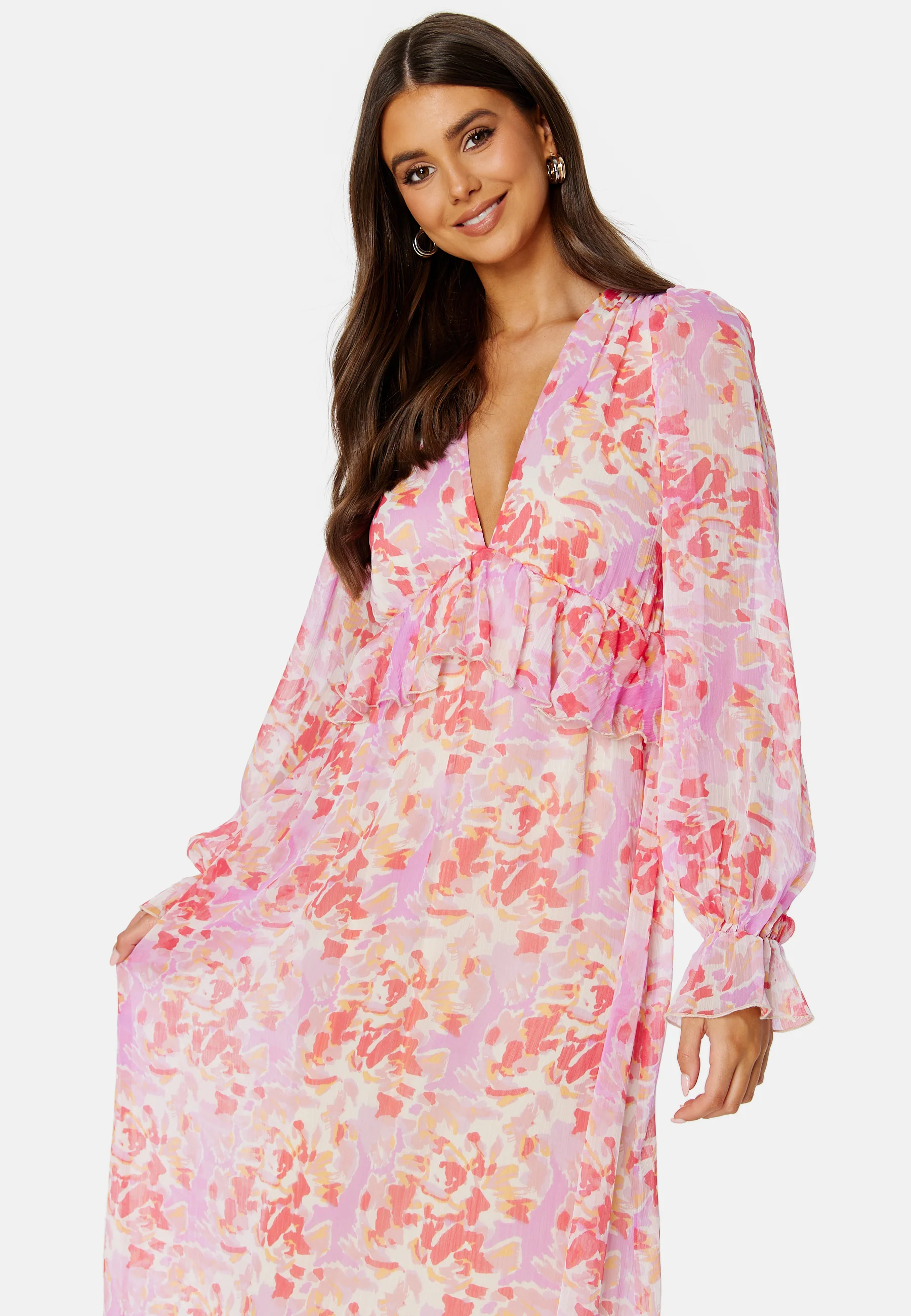 Summer Luxe Frill Midi Dress - Image 3