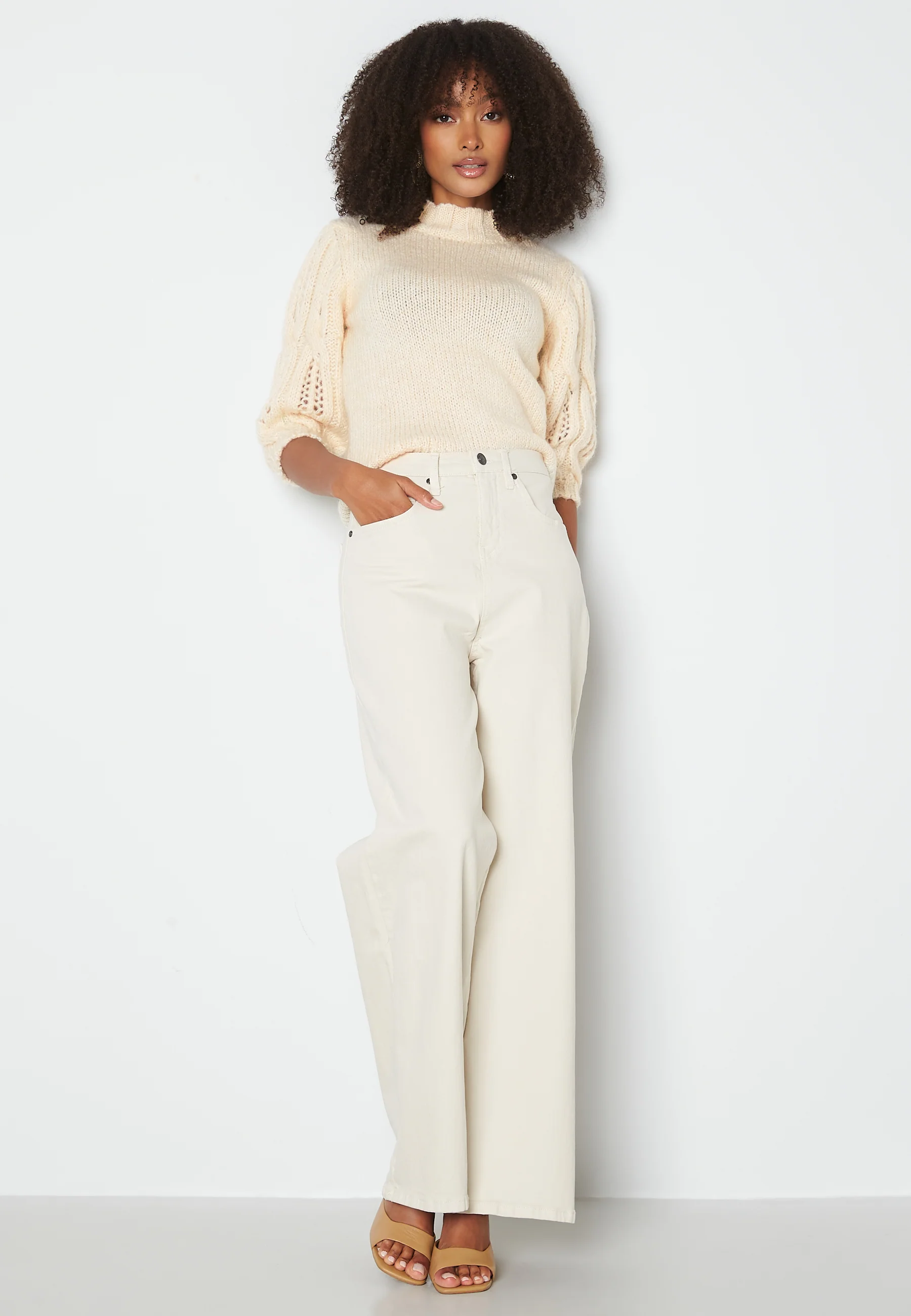 Sussie Wool 3/4 Highneck Pullover - Image 2