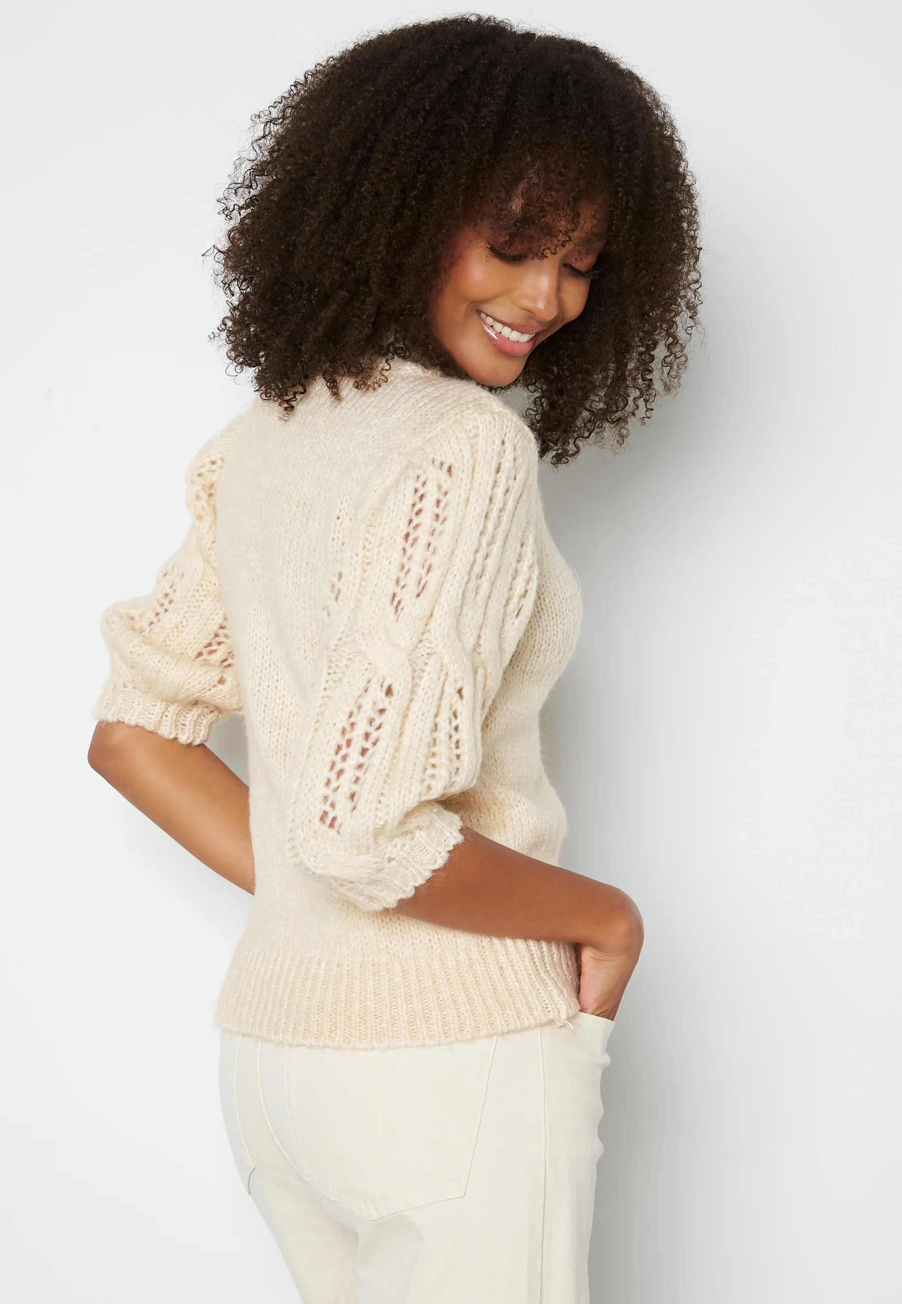 Sussie Wool 3/4 Highneck Pullover - Image 3