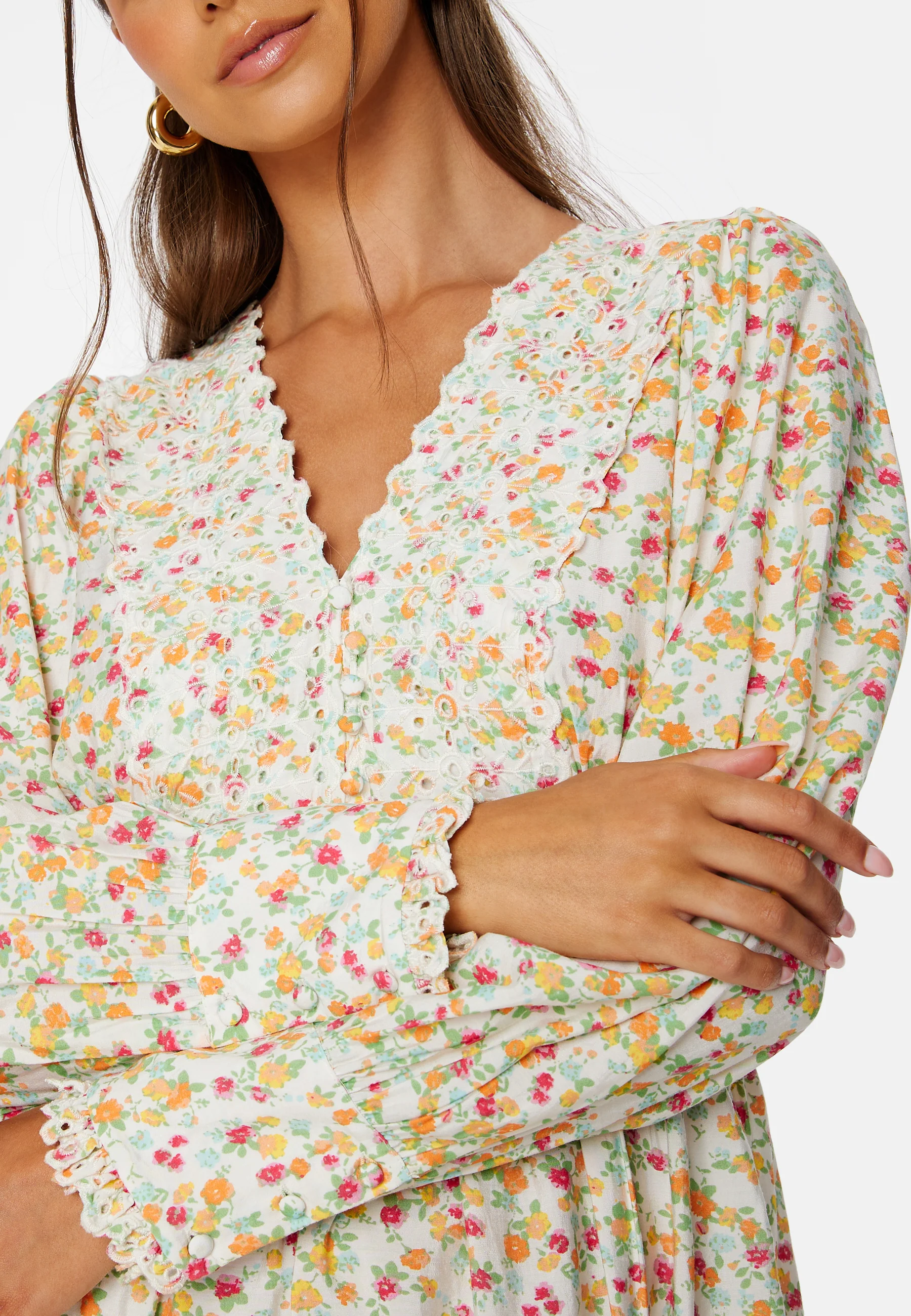 Svea L/S Detail Short Dress - Image 4