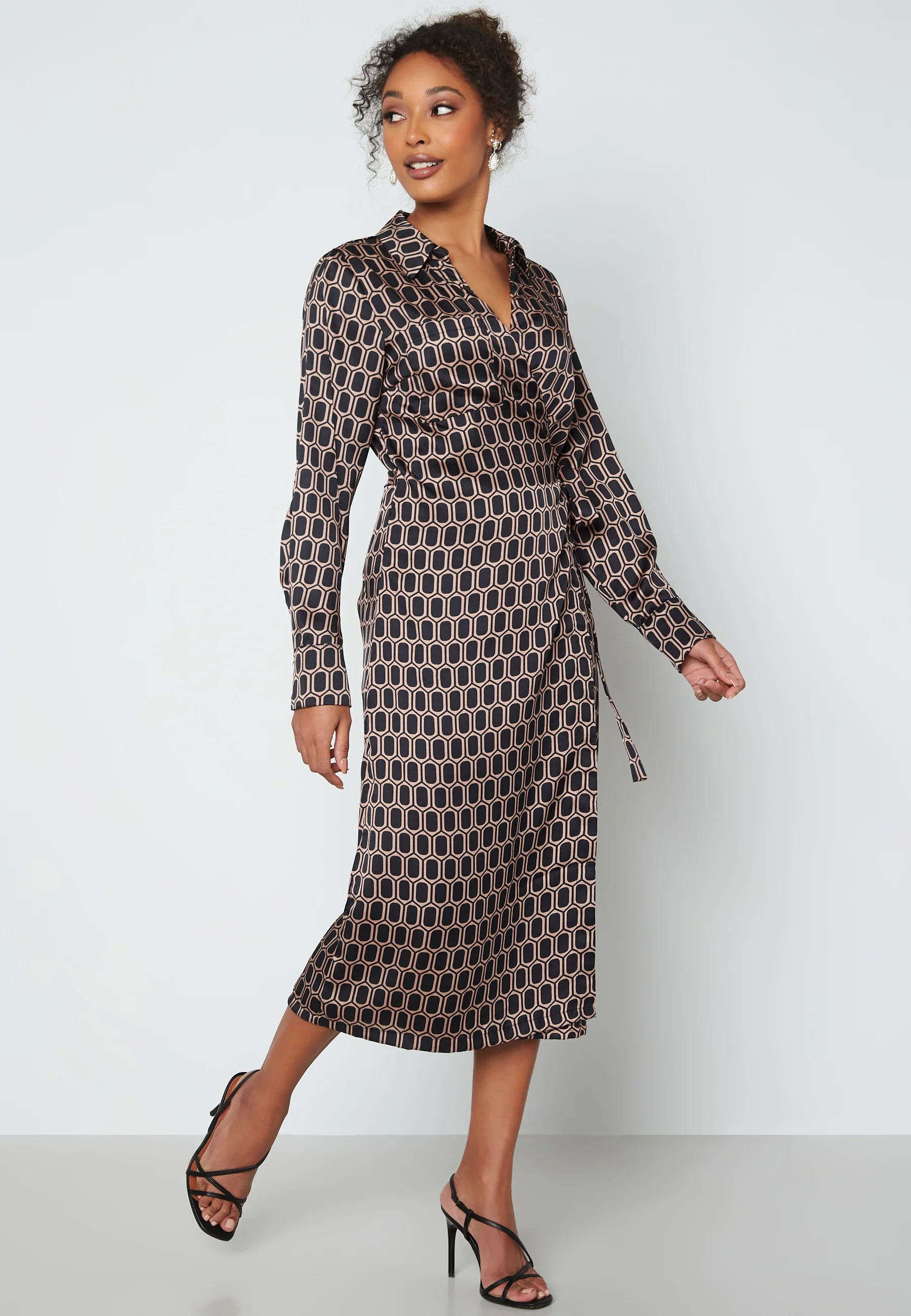 Tania L/S Wrap Dress
