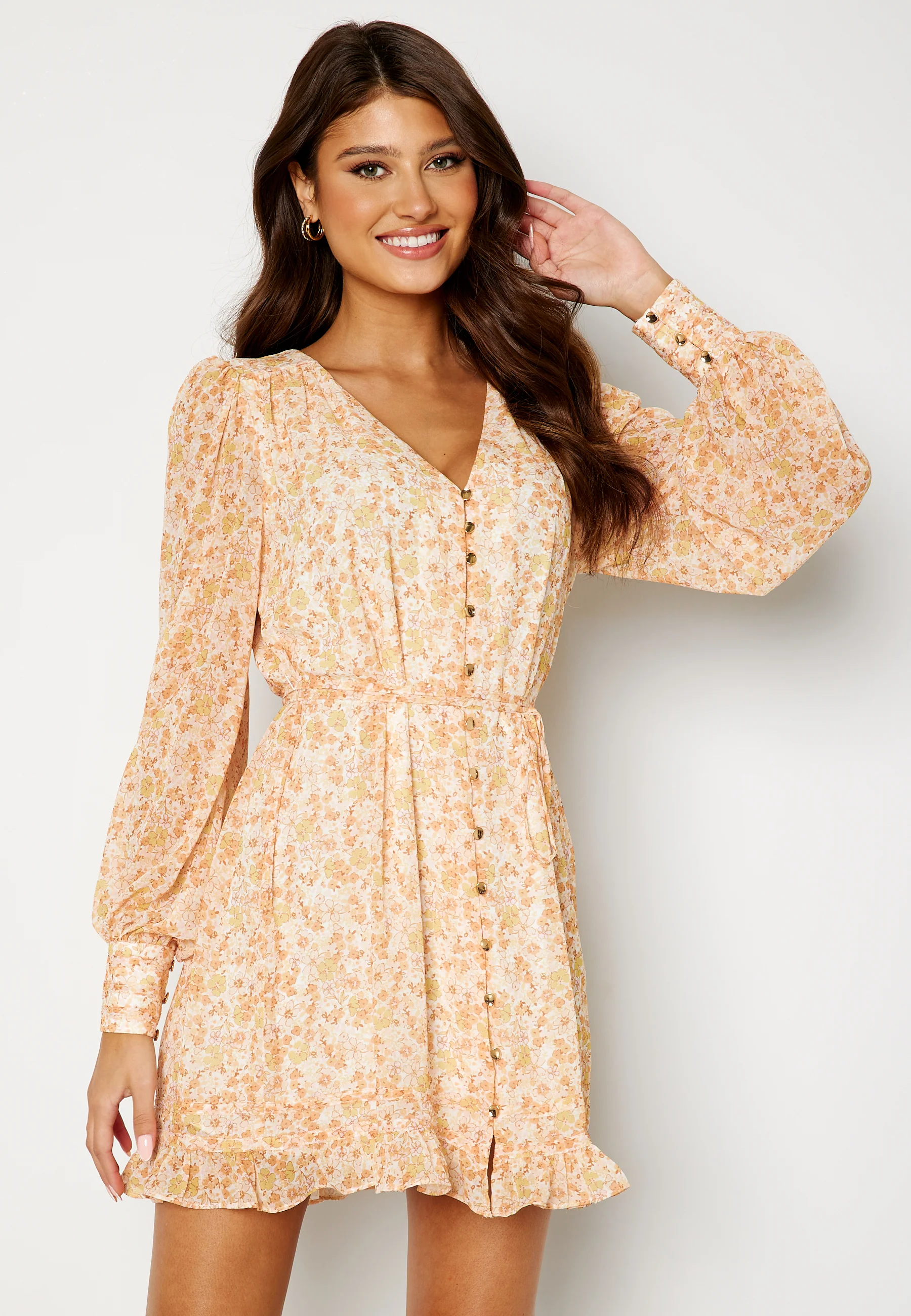 Teagan Tie Waist Skater Mini Dress