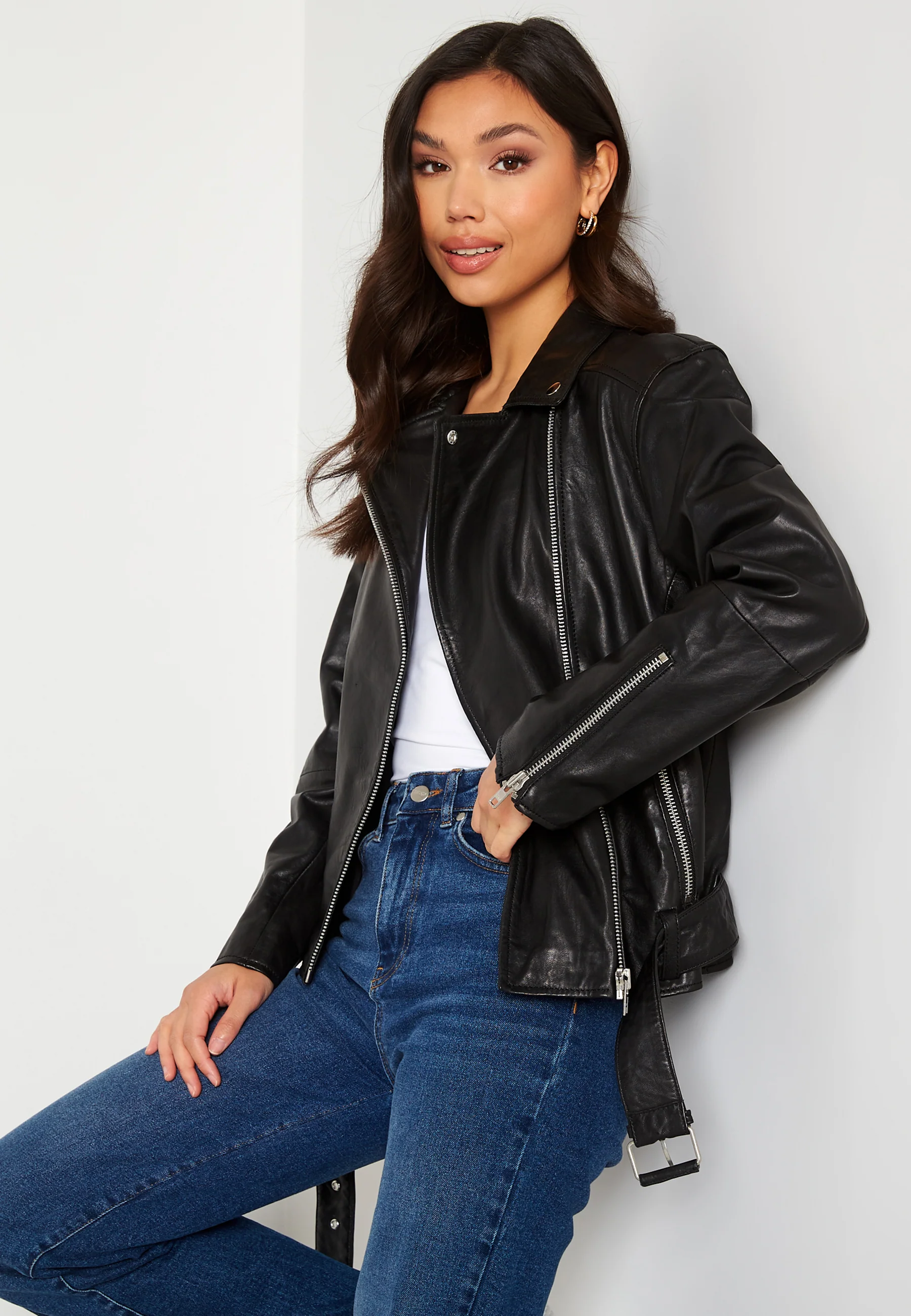 Tessa Oversized Biker - Image 4