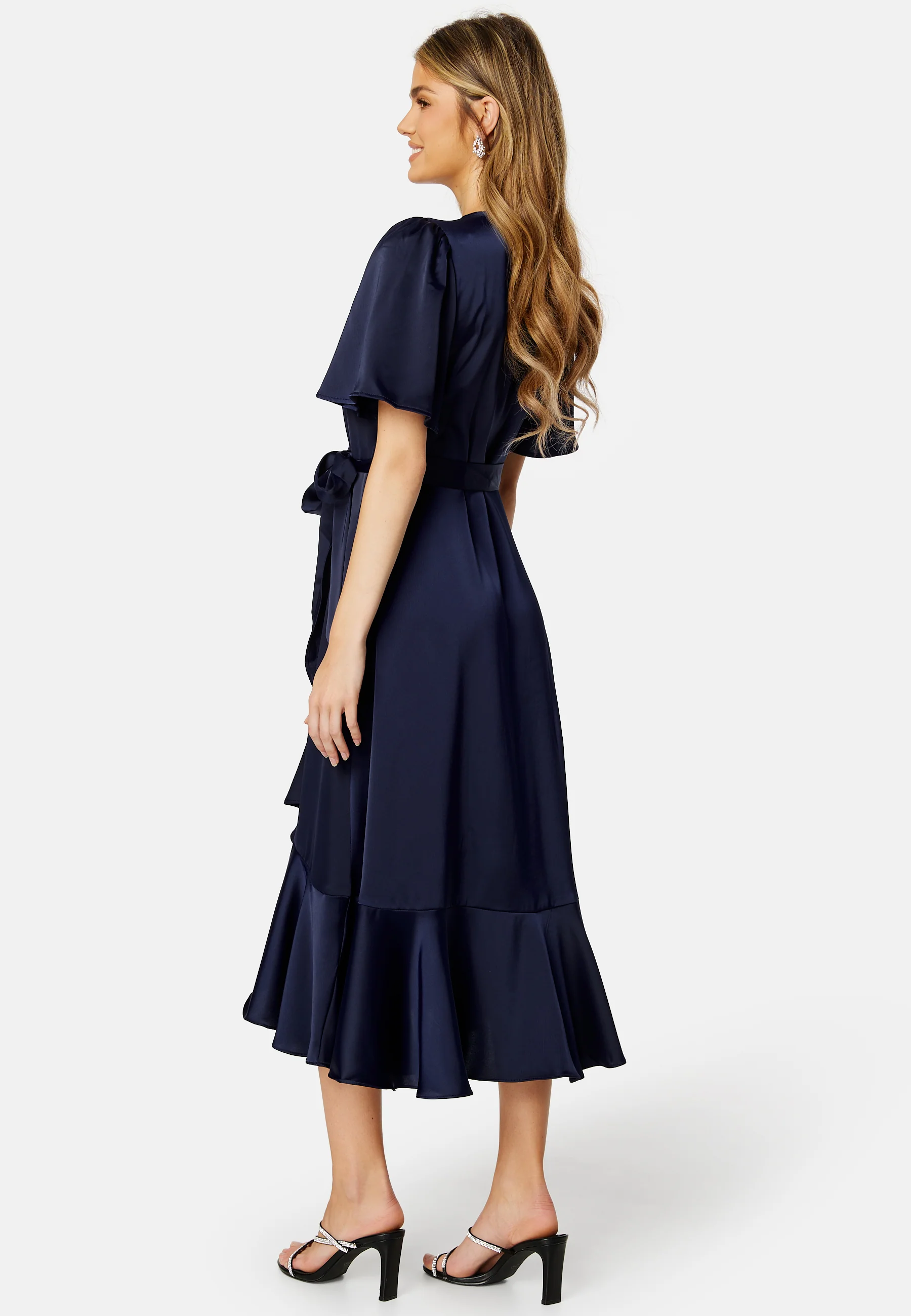Thea 2/4 Midi Wrap Dress - Image 3