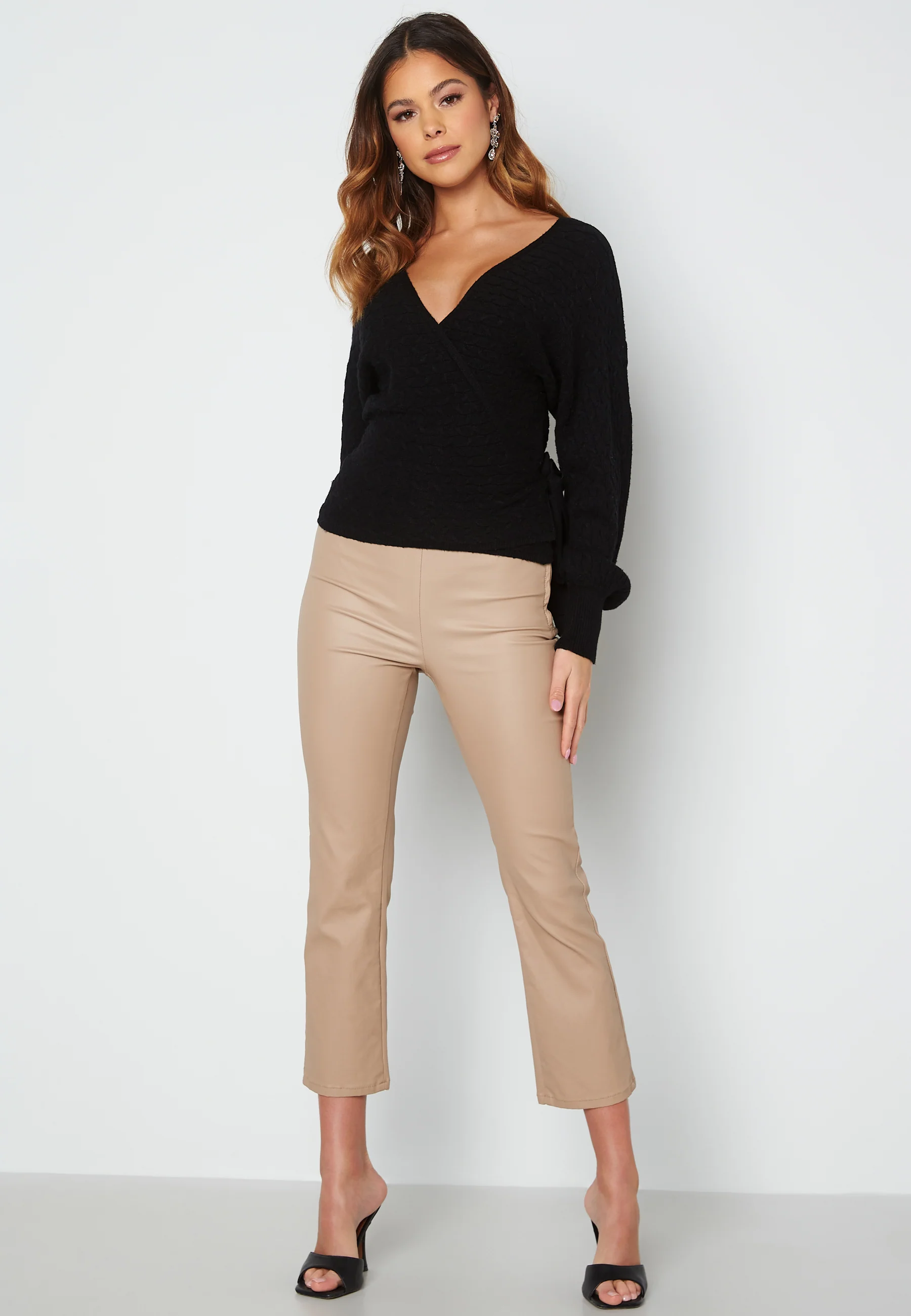 Thessa L/S Wrap Pullover - Image 2