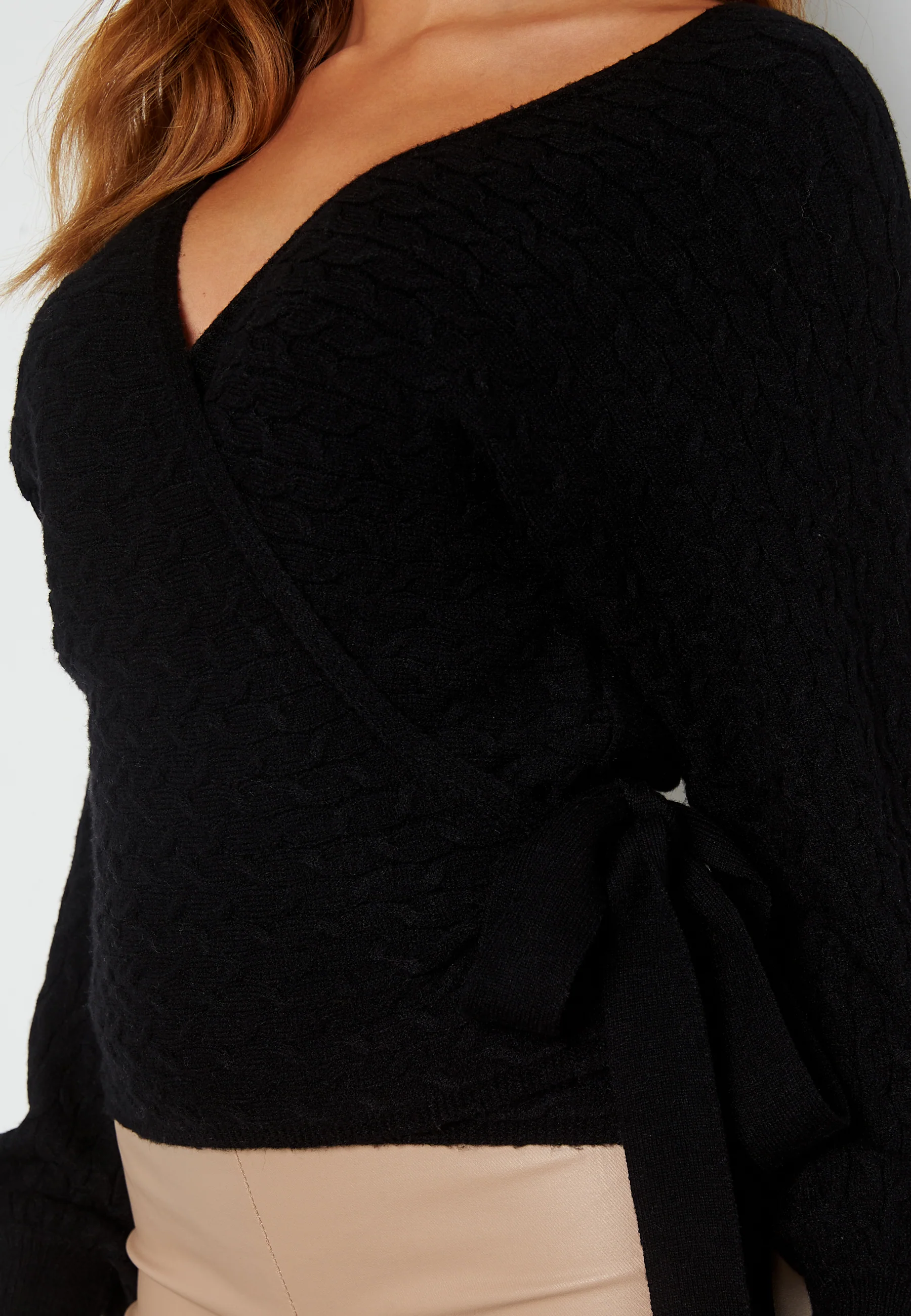 Thessa L/S Wrap Pullover - Image 4