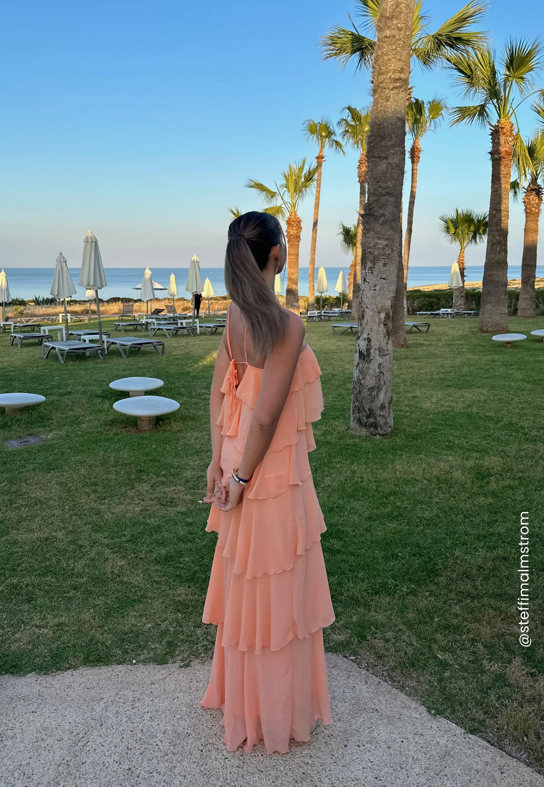 Tie Back Flounce Maxi Dress - Image 2