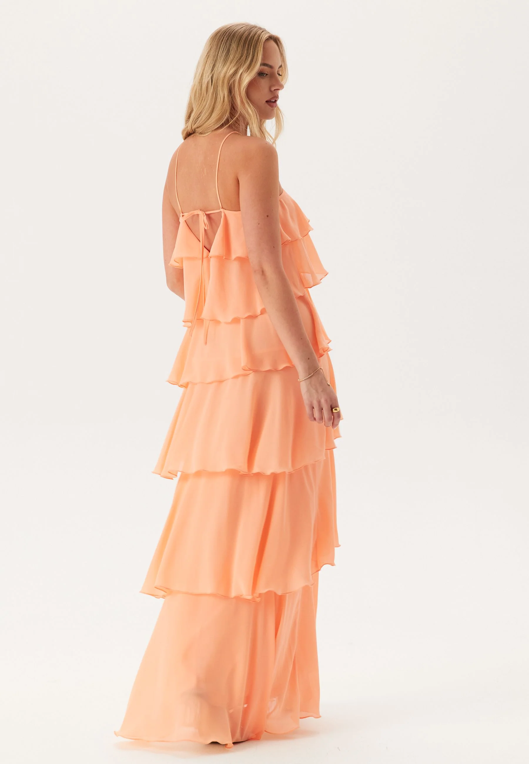 Tie Back Flounce Maxi Dress - Image 5