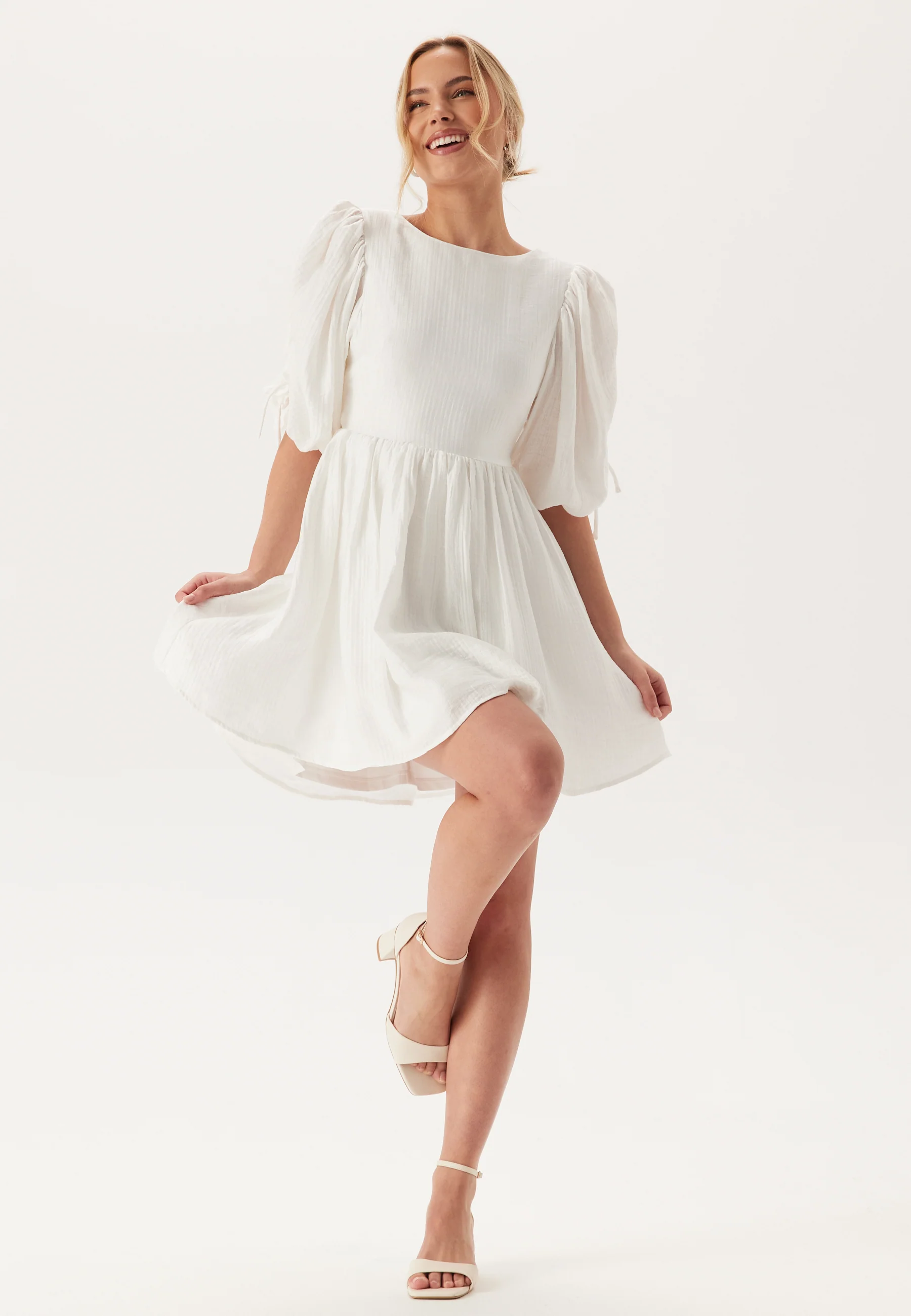 Tie Back Short Dress - Image 2