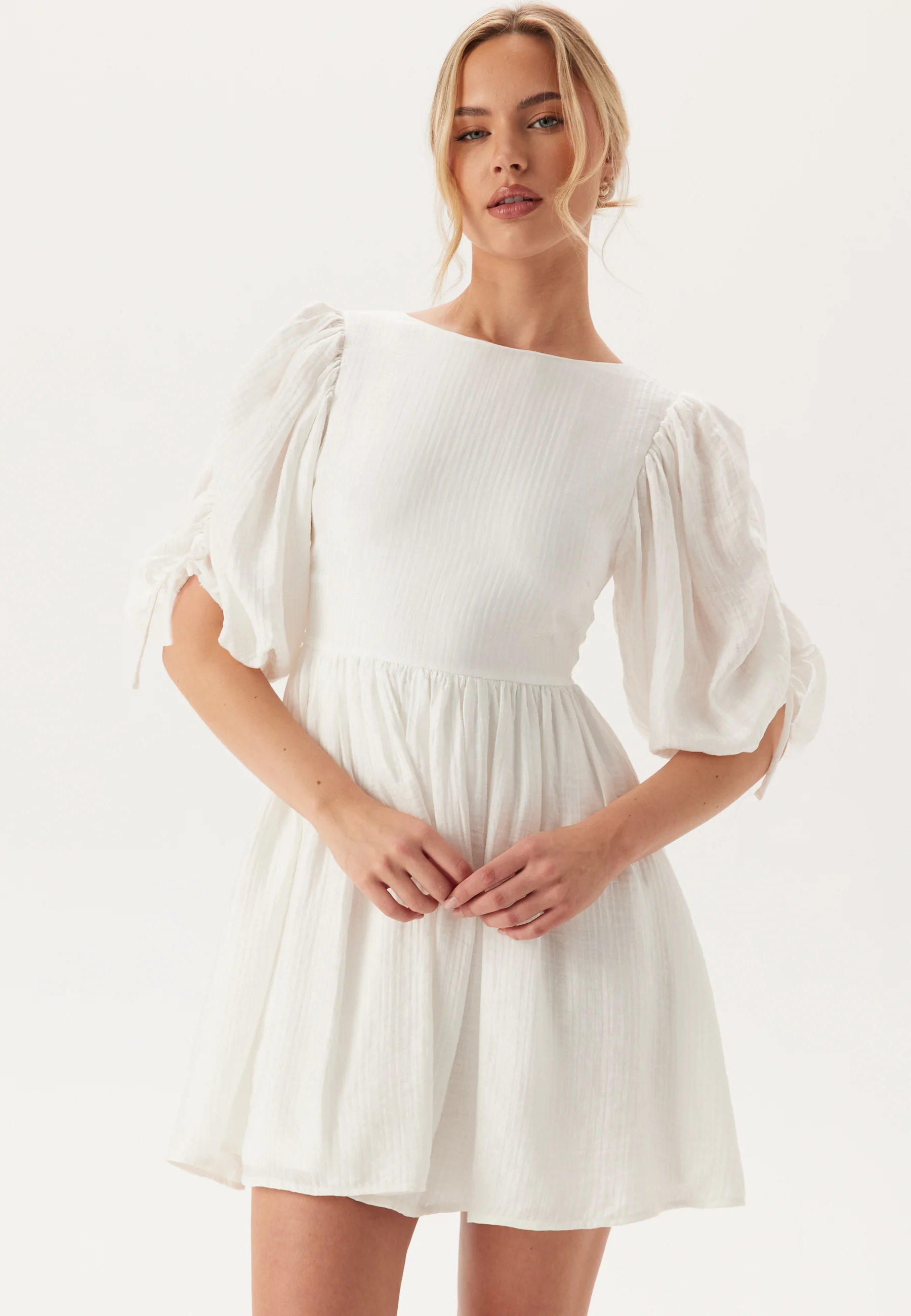 Tie Back Short Dress - Image 4